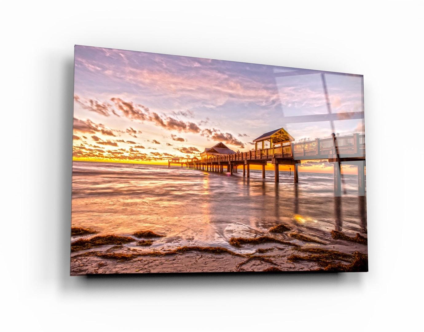 ・"Pier 12"・Glass Wall Art