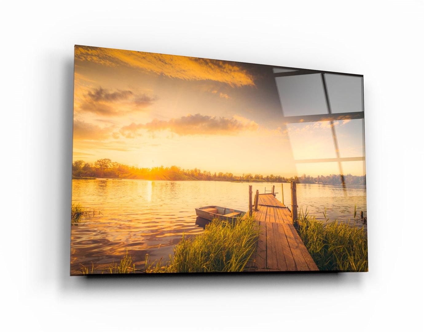 ・"Pier 13"・Glass Wall Art