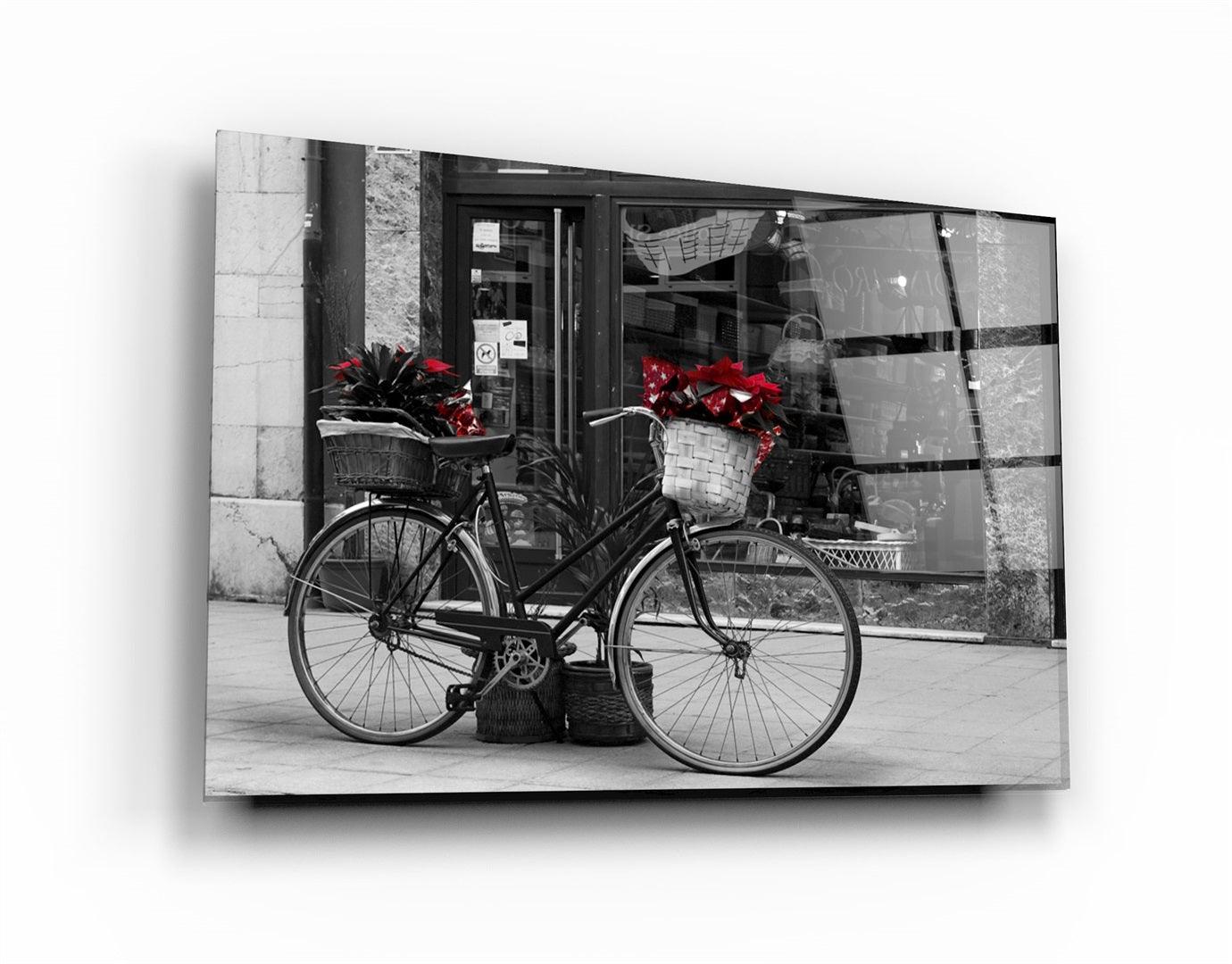 ・"Bicycle"・Glass Wall Art