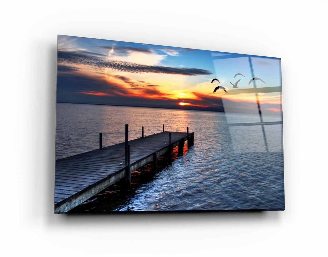 ・"Pier 15"・Glass Wall Art