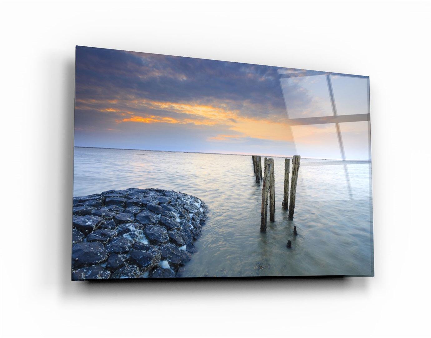 ・"Sunset"・Glass Wall Art