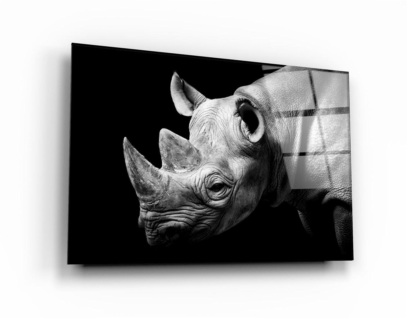 ・"Rhino"・Glass Wall Art