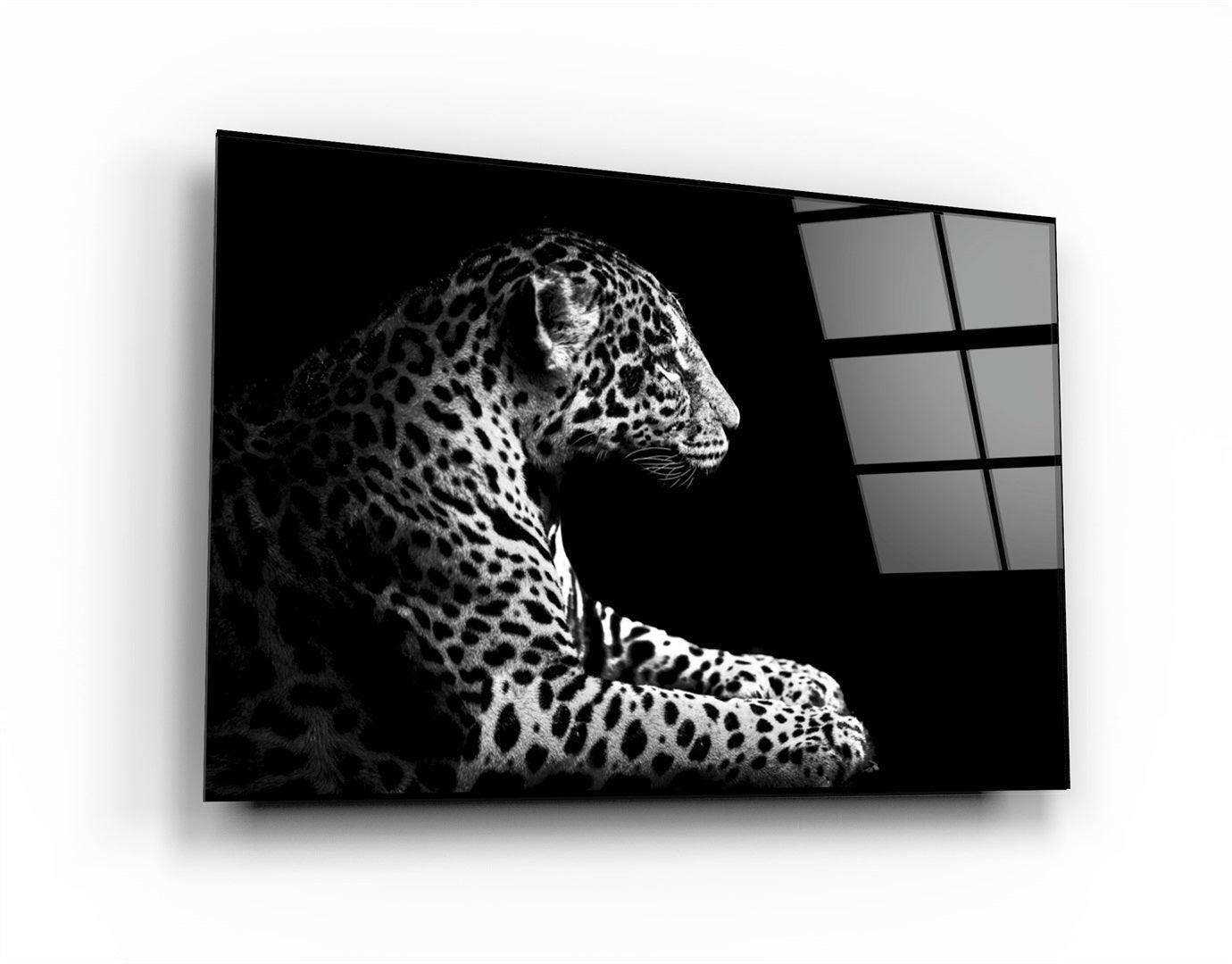 ・"Leopard"・Glass Wall Art