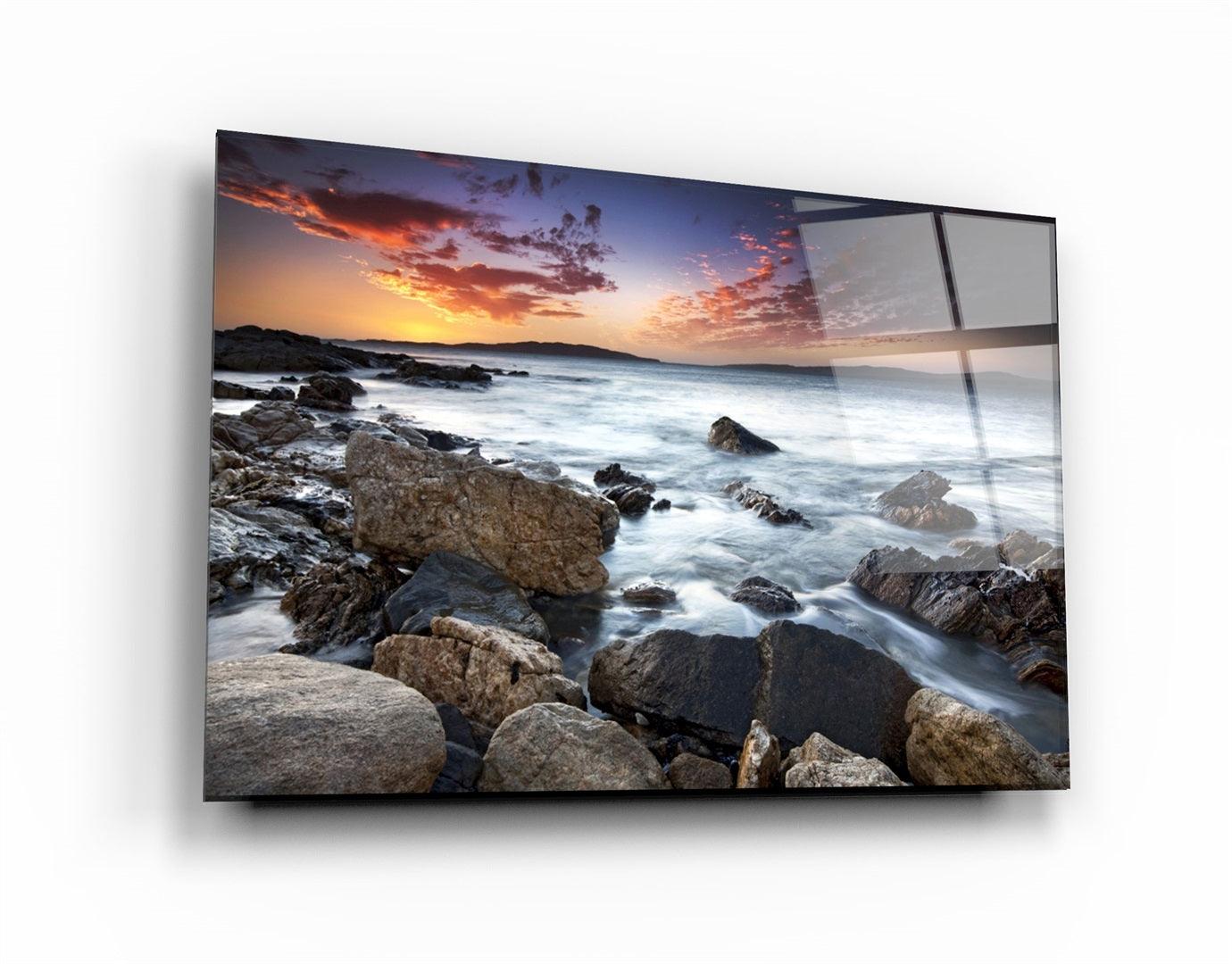 ・"Sea Landscape"・Glass Wall Art