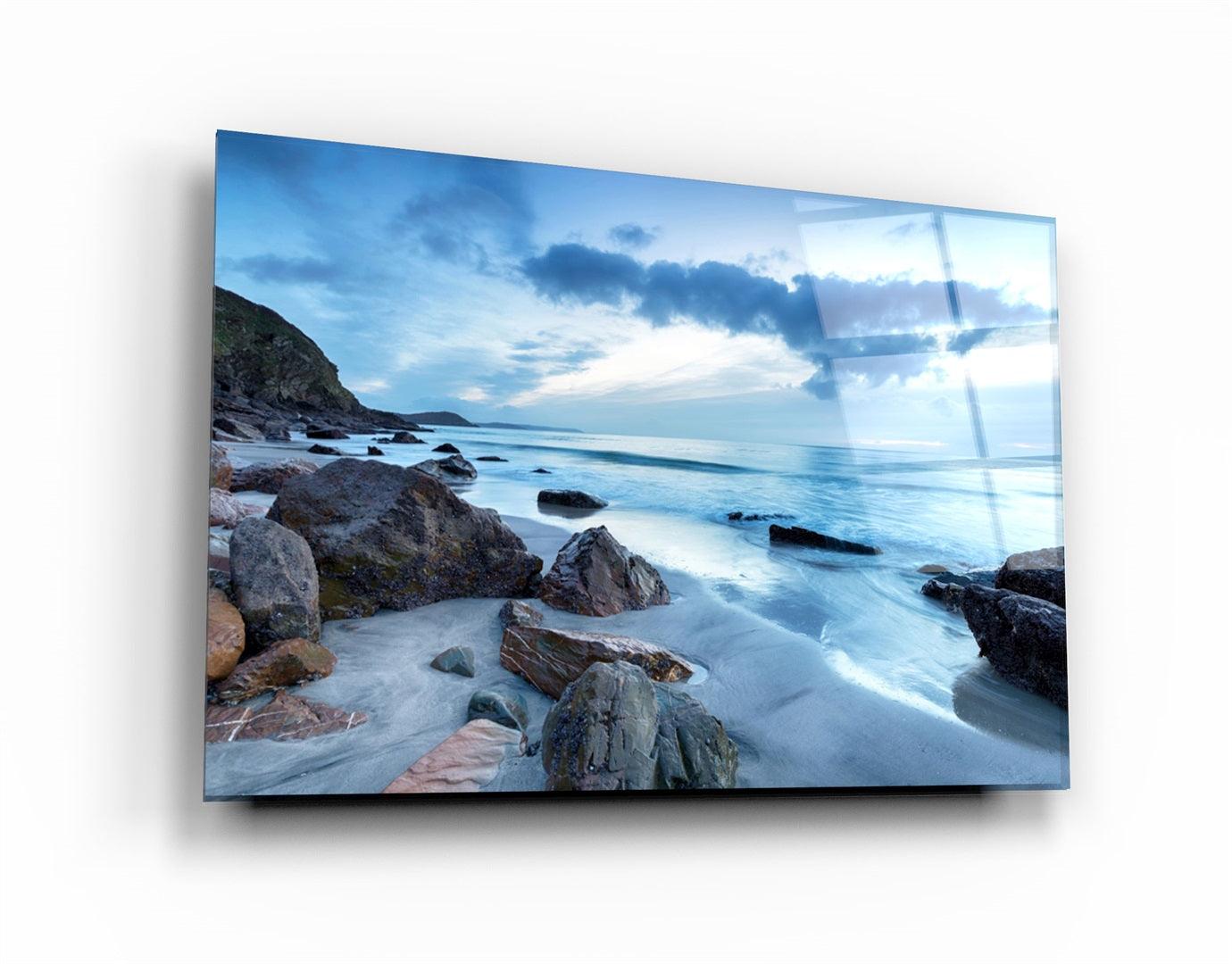 ・"Sea Landscape"・Glass Wall Art