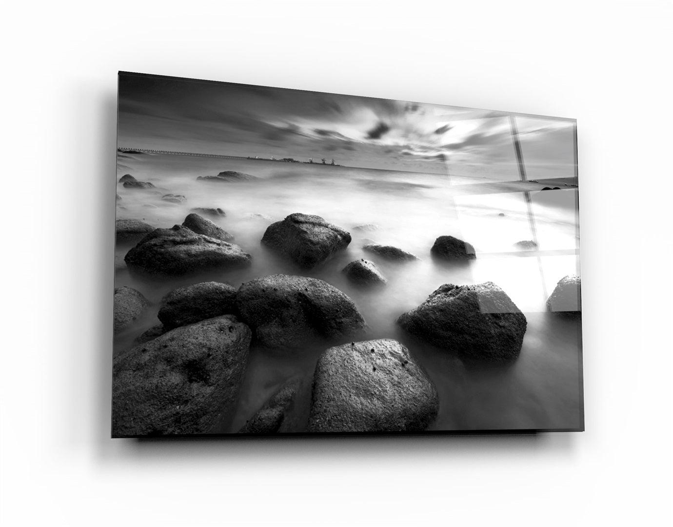 ・"Cliffs"・Glass Wall Art