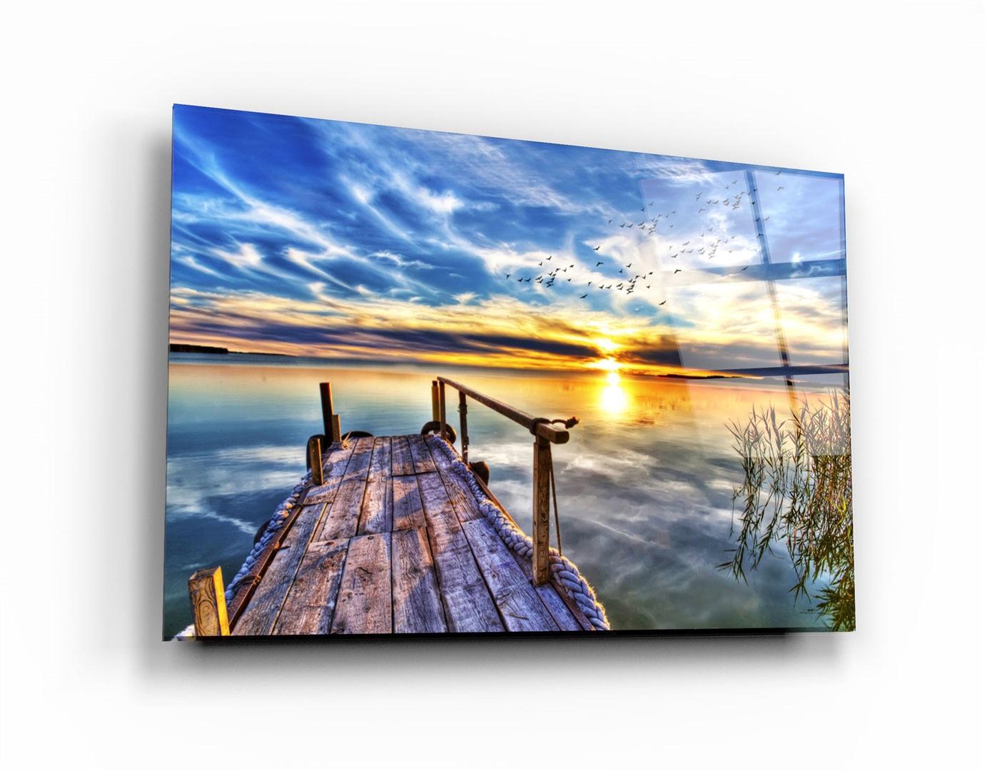 ・"Secret Lake"・Glass Wall Art