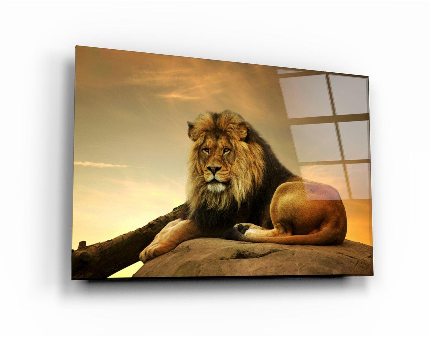 ・"Lion"・Glass Wall Art