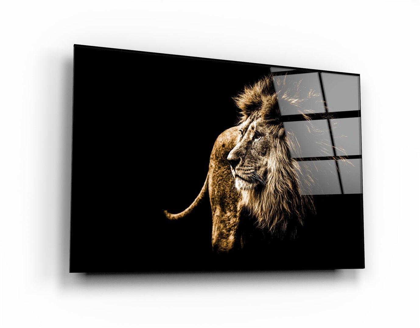 ・"Lion"・Glass Wall Art