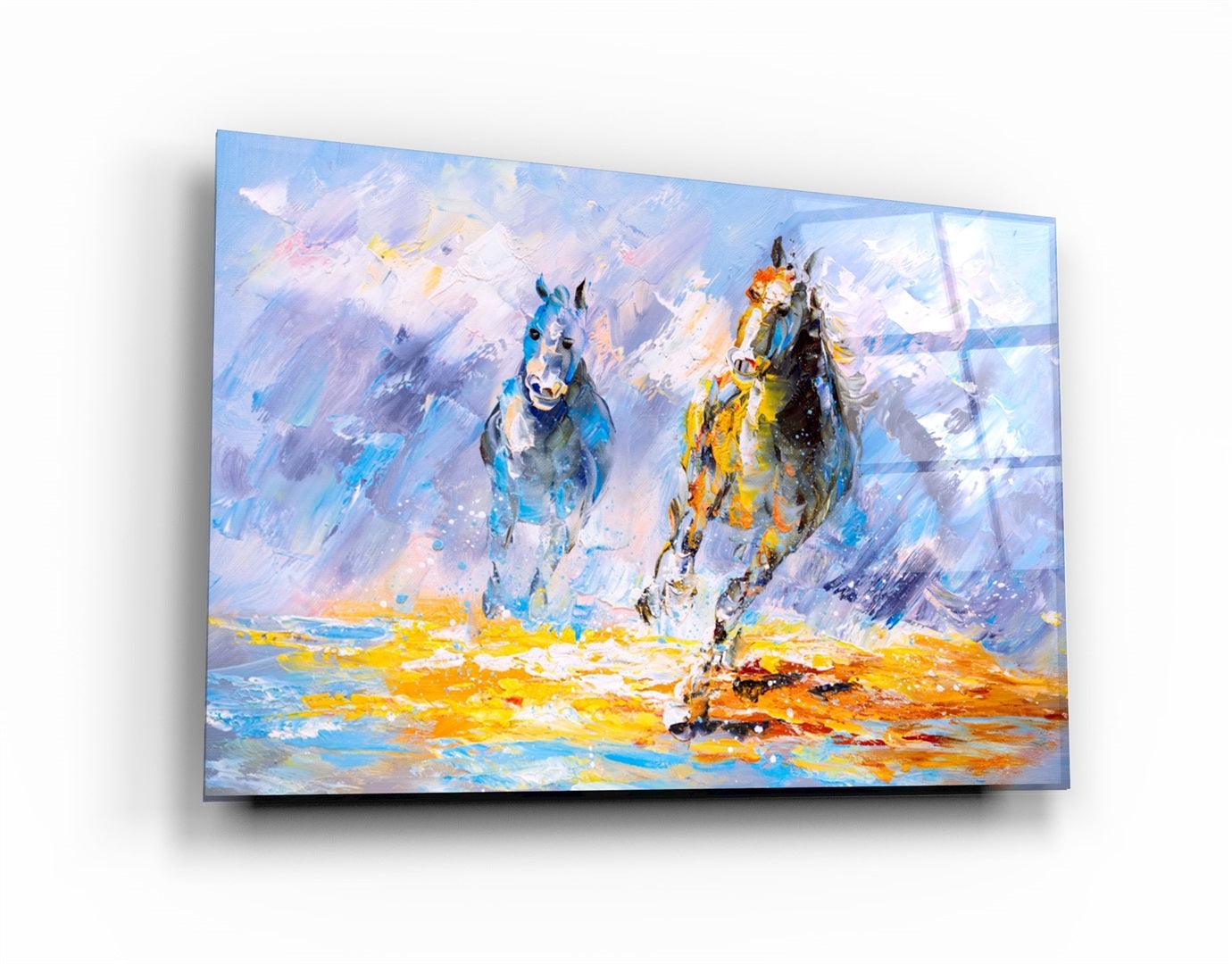 ・"Horse"・Glass Wall Art