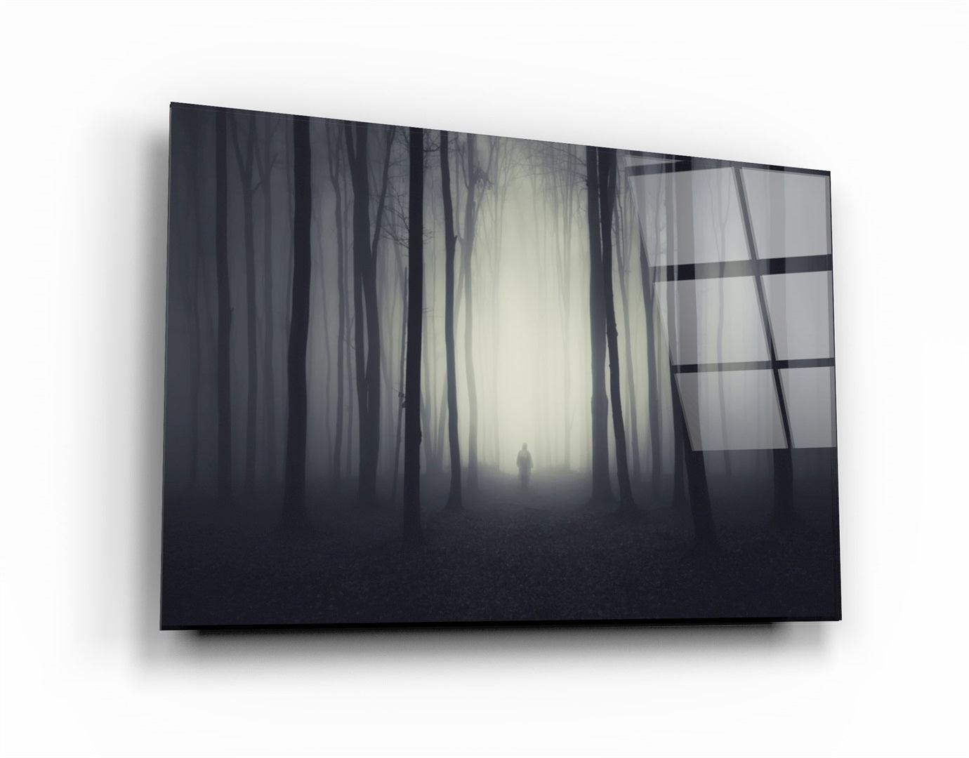・"Foggy Path"・Glass Wall Art