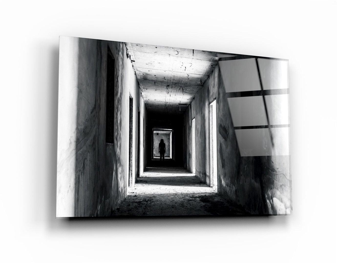 ・"Empty Building"・Glass Wall Art