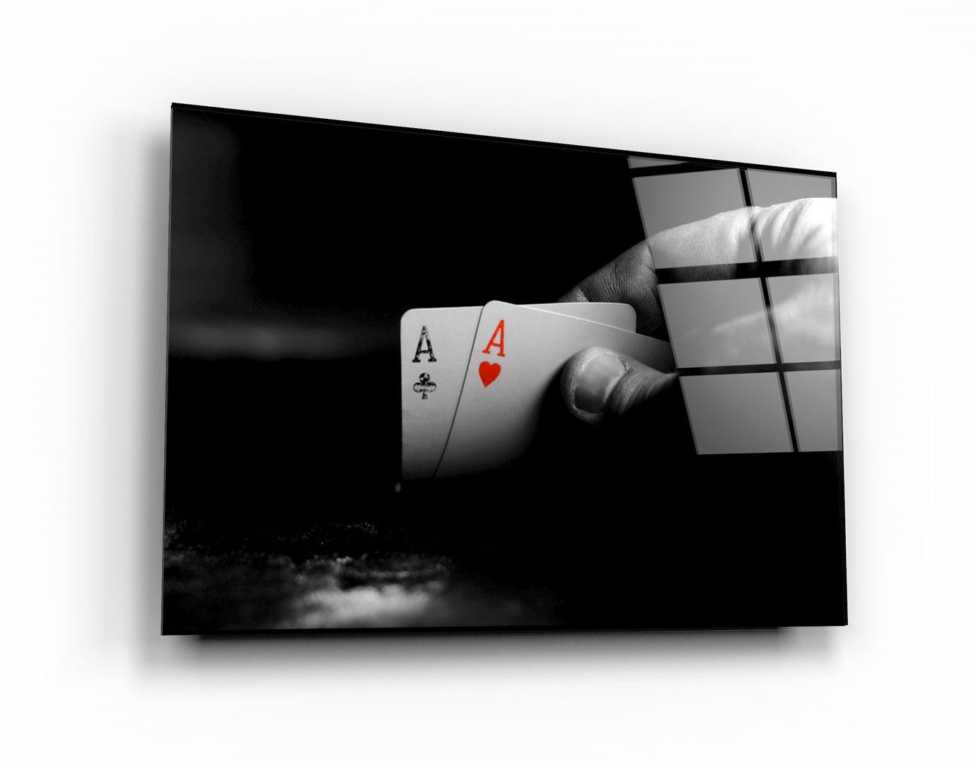 ・"Poker"・Glass Wall Art