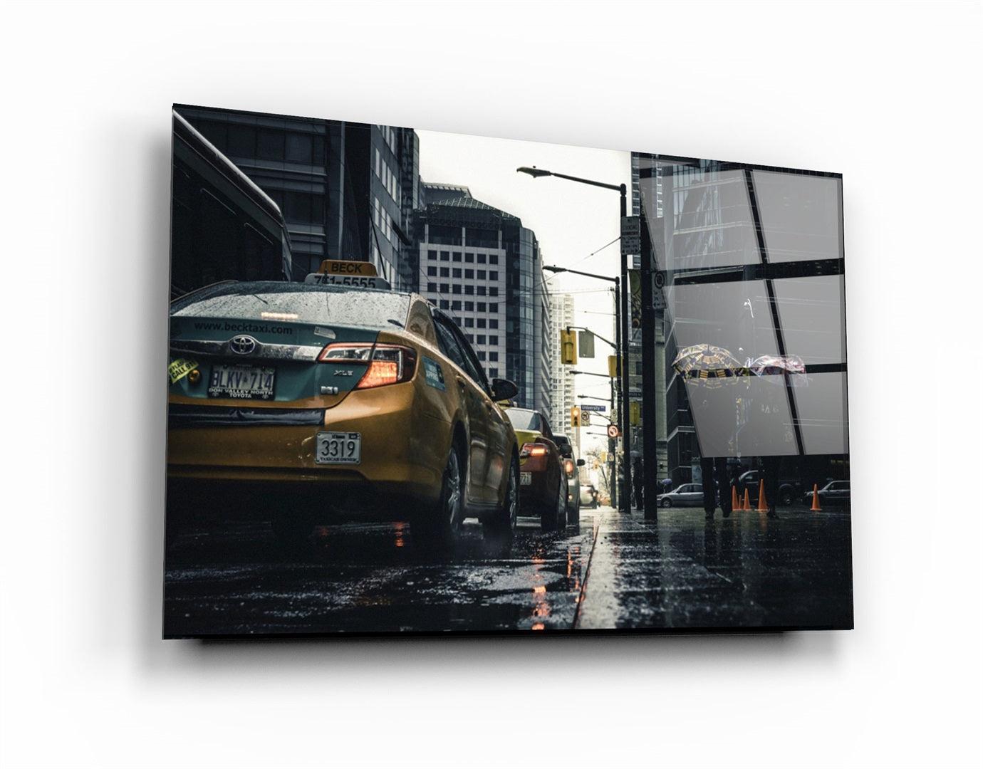 ・"Rainy City"・Glass Wall Art
