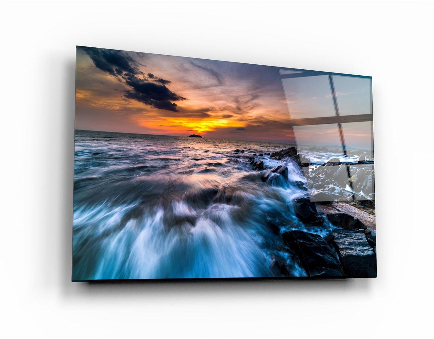 ・"Catch the Sunset"・Glass Wall Art