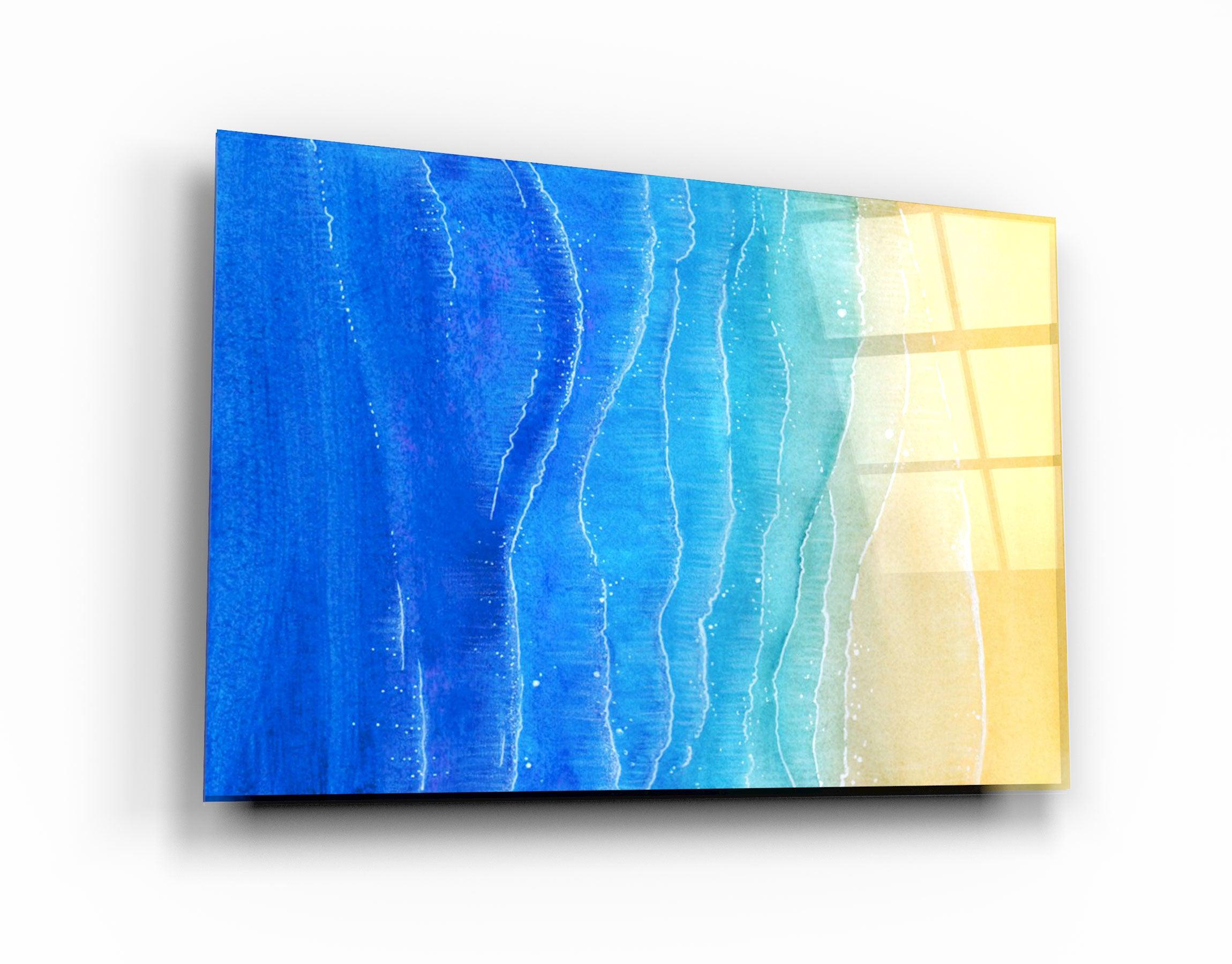 ・"The Beach"・Glass Wall Art
