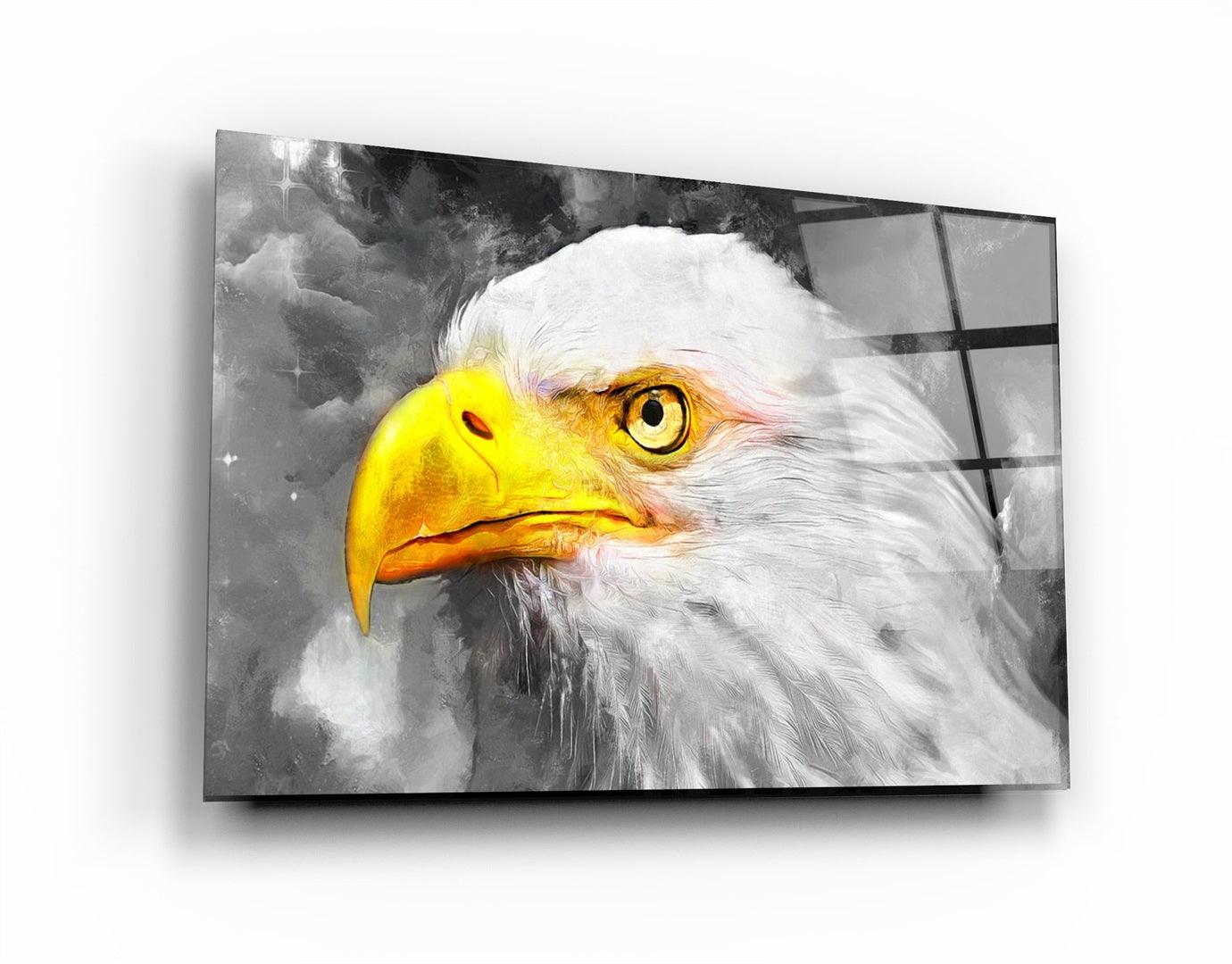 ・"Mountain Eagle"・Glass Wall Art