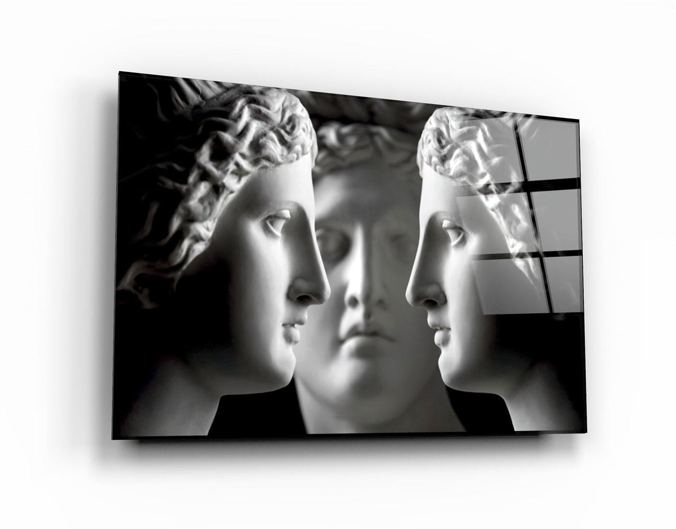 ・"Three"・Glass Wall Art