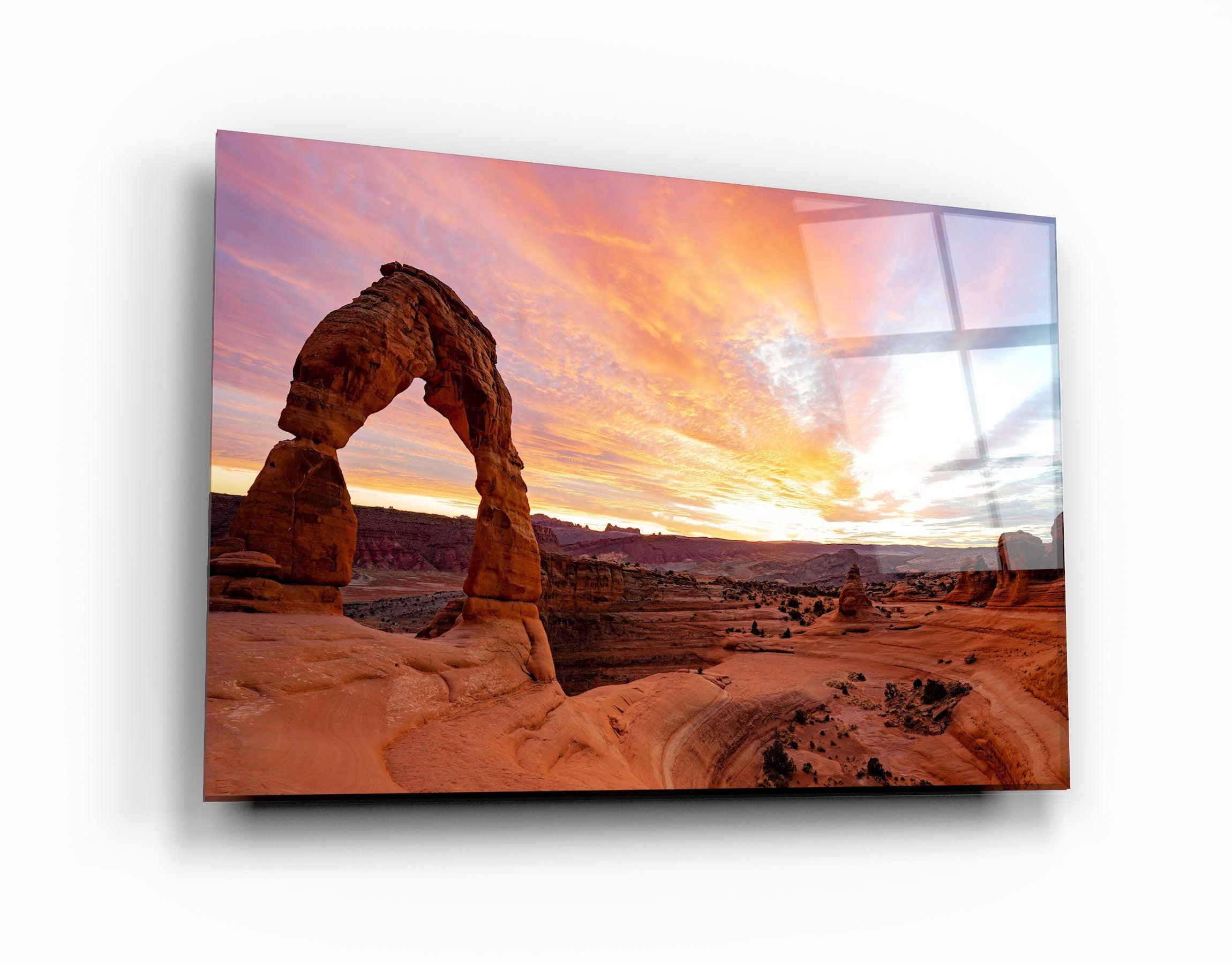 ・"Delicate Arch"・Designer's Collection Glass Wall Art