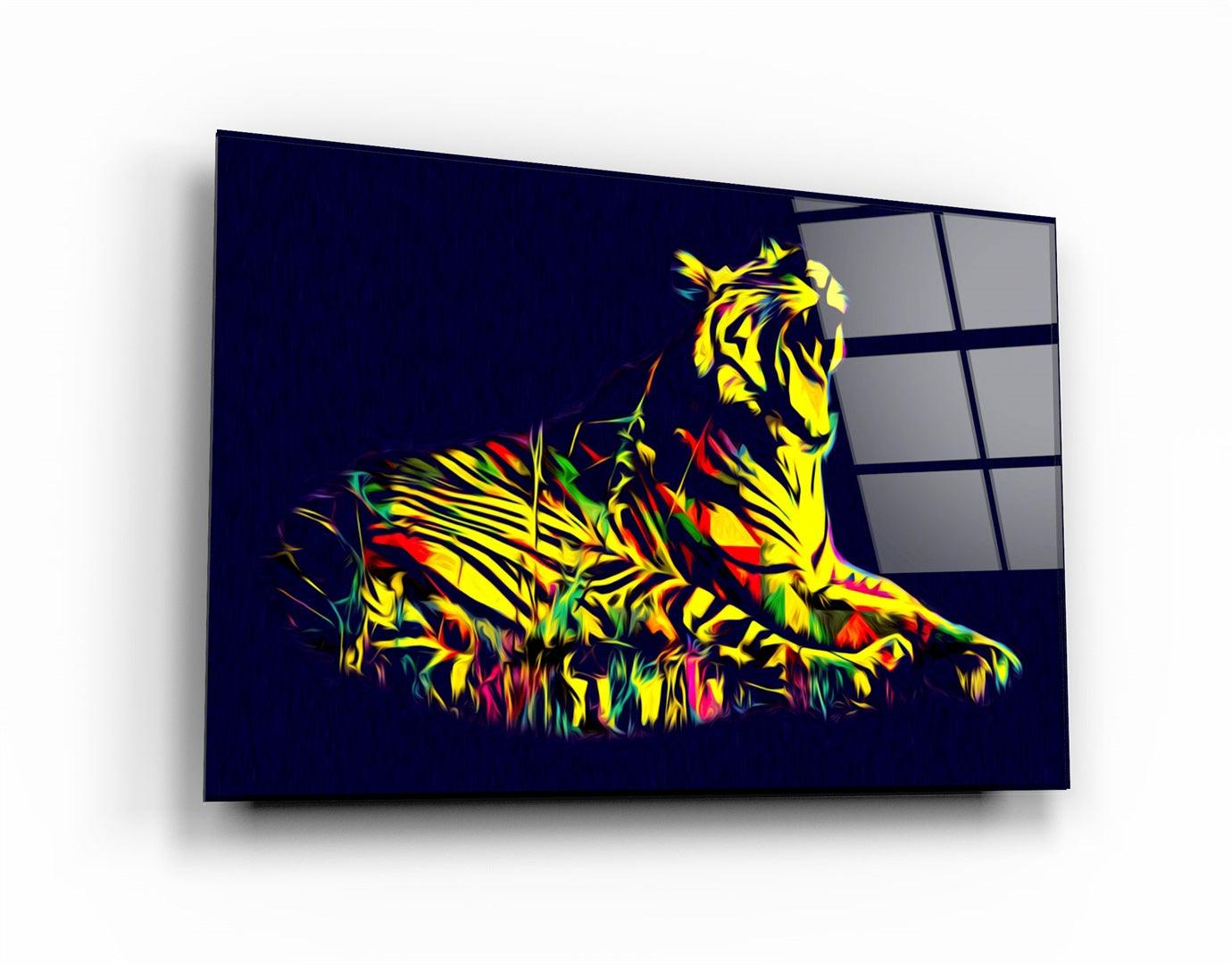 ・"Colormix Tiger 2"・Glass Wall Art