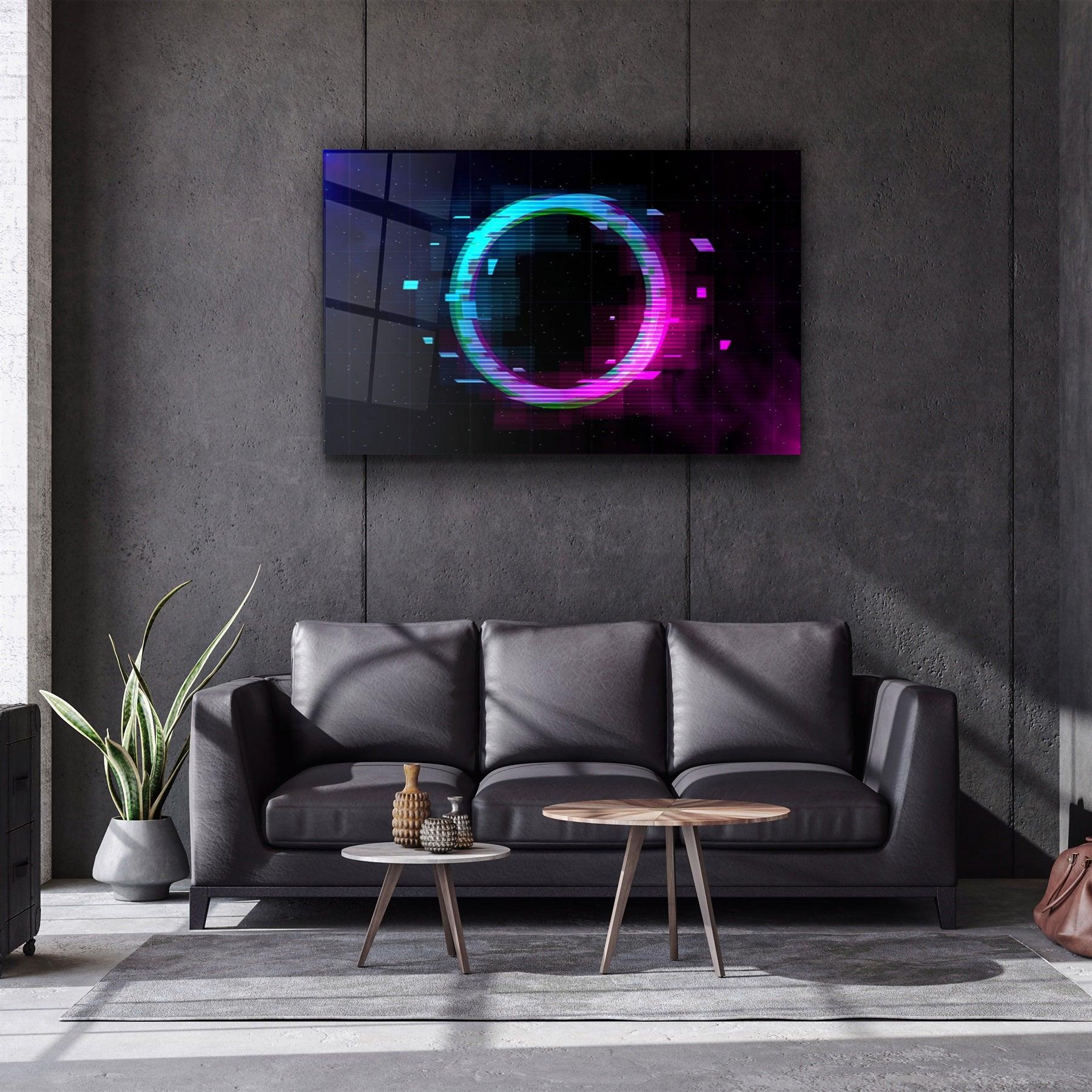 ・"Circle In the Space"・Glass Wall Art