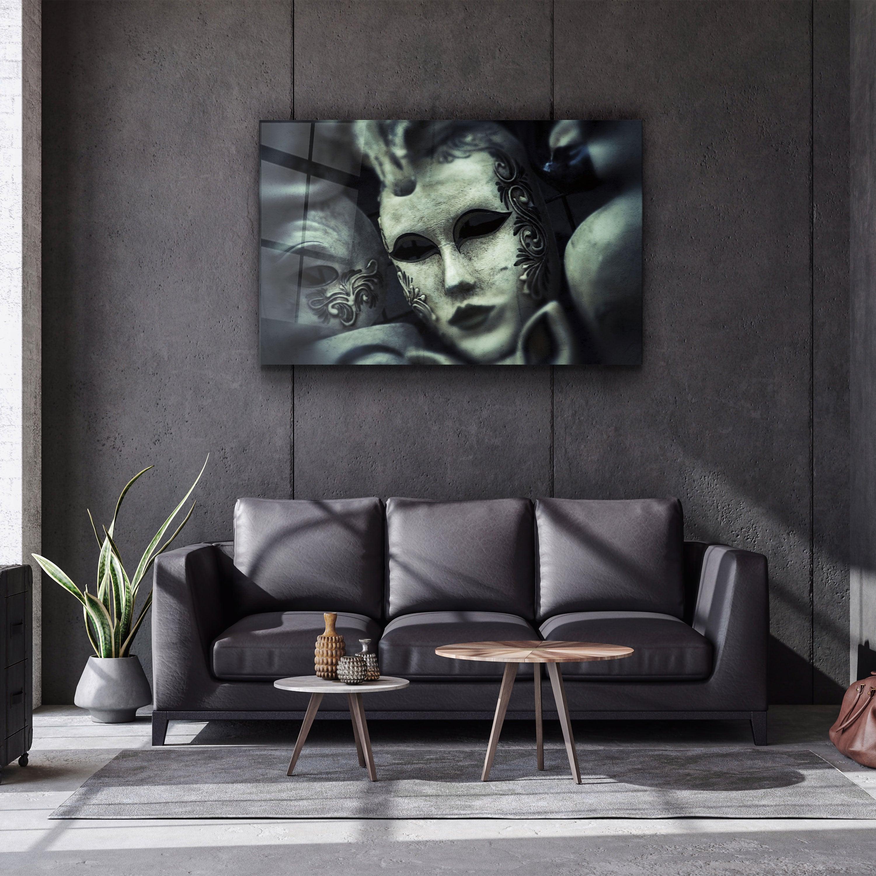 ・"Masquerade Ball"・Glass Wall Art - ArtDesigna Glass Printing Wall Art