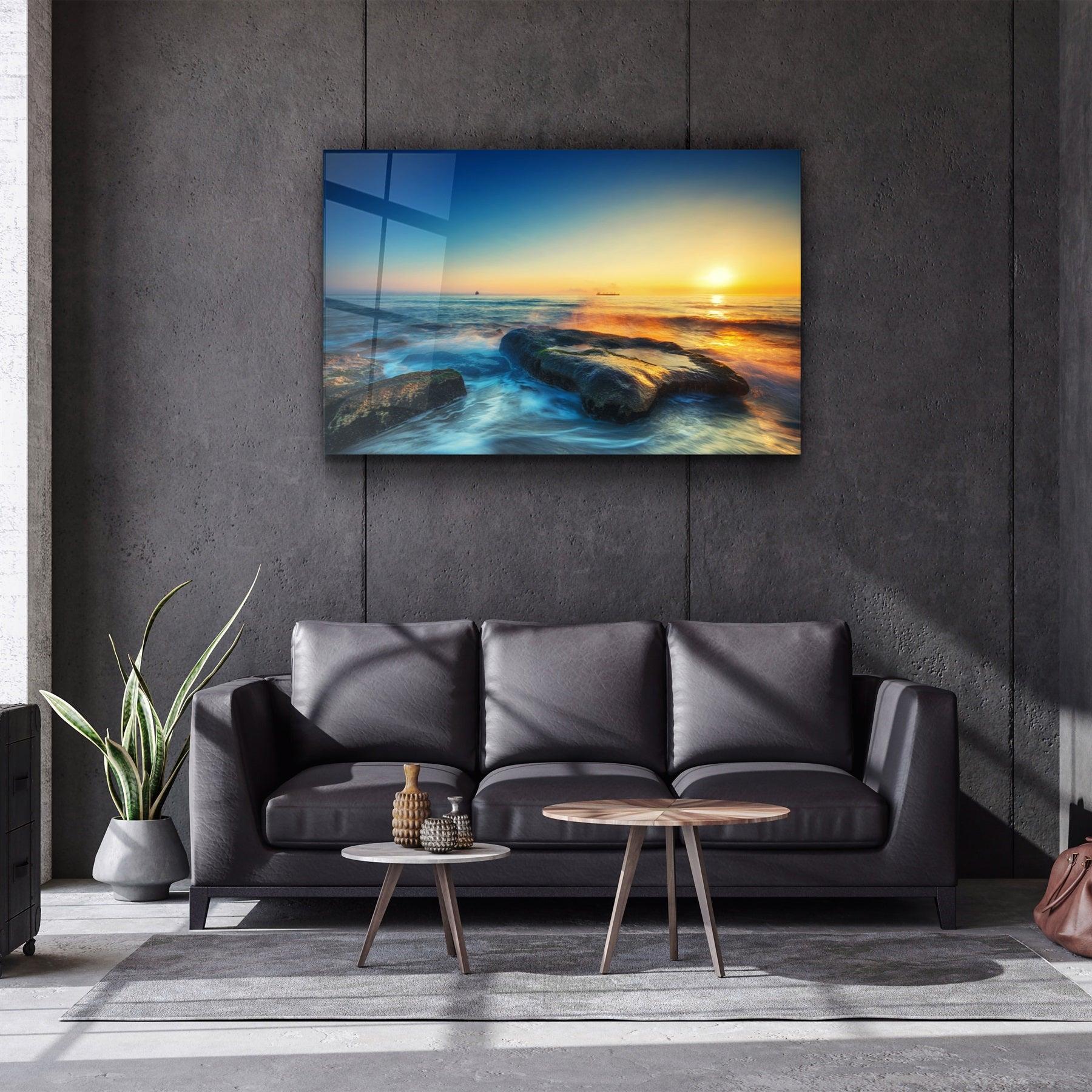 ・"Sea View"・Glass Wall Art