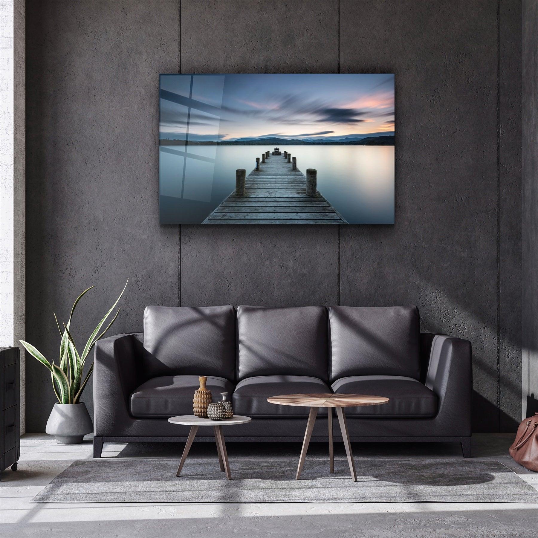 ・"Pier"・Glass Wall Art
