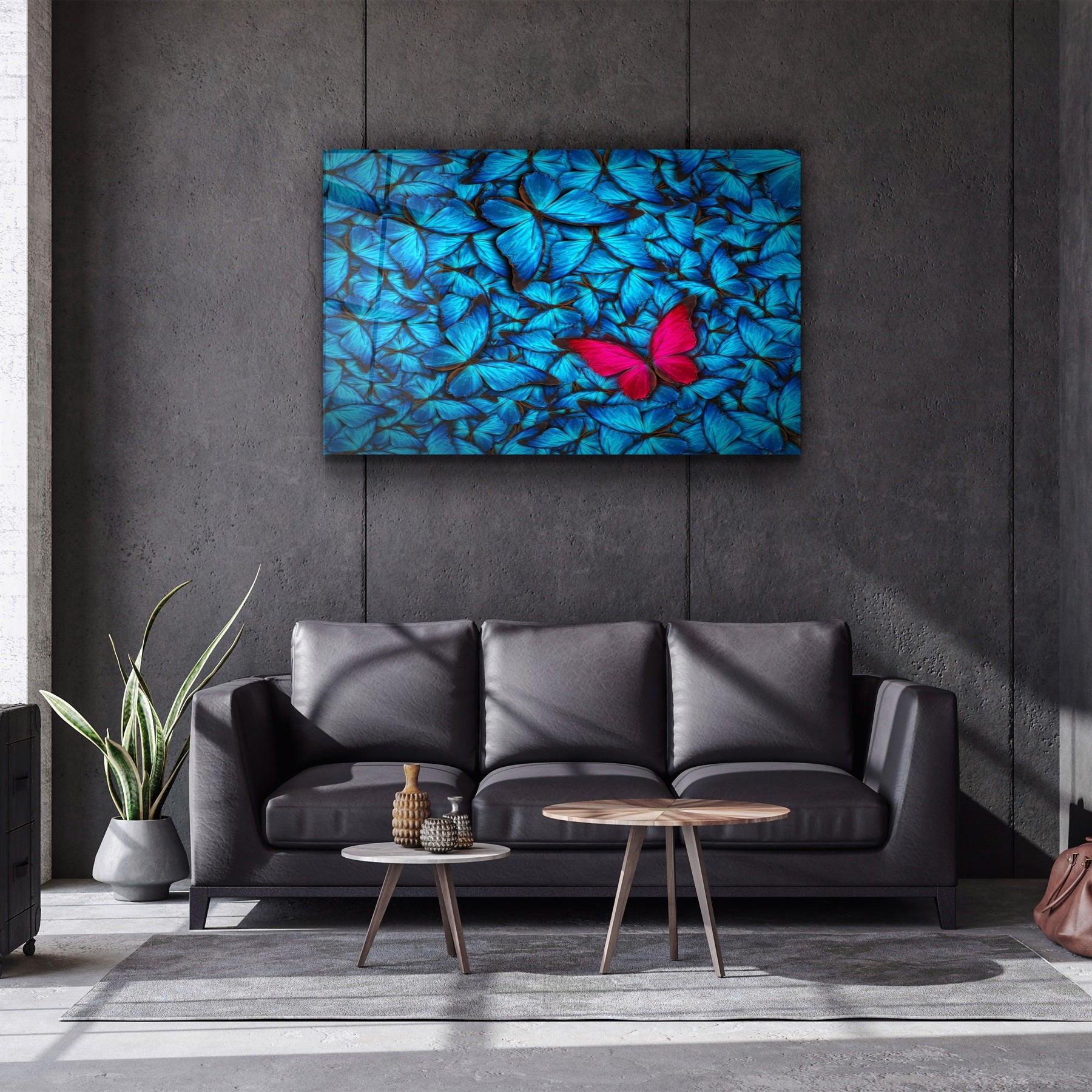 ・"Butterfly 1"・Glass Wall Art