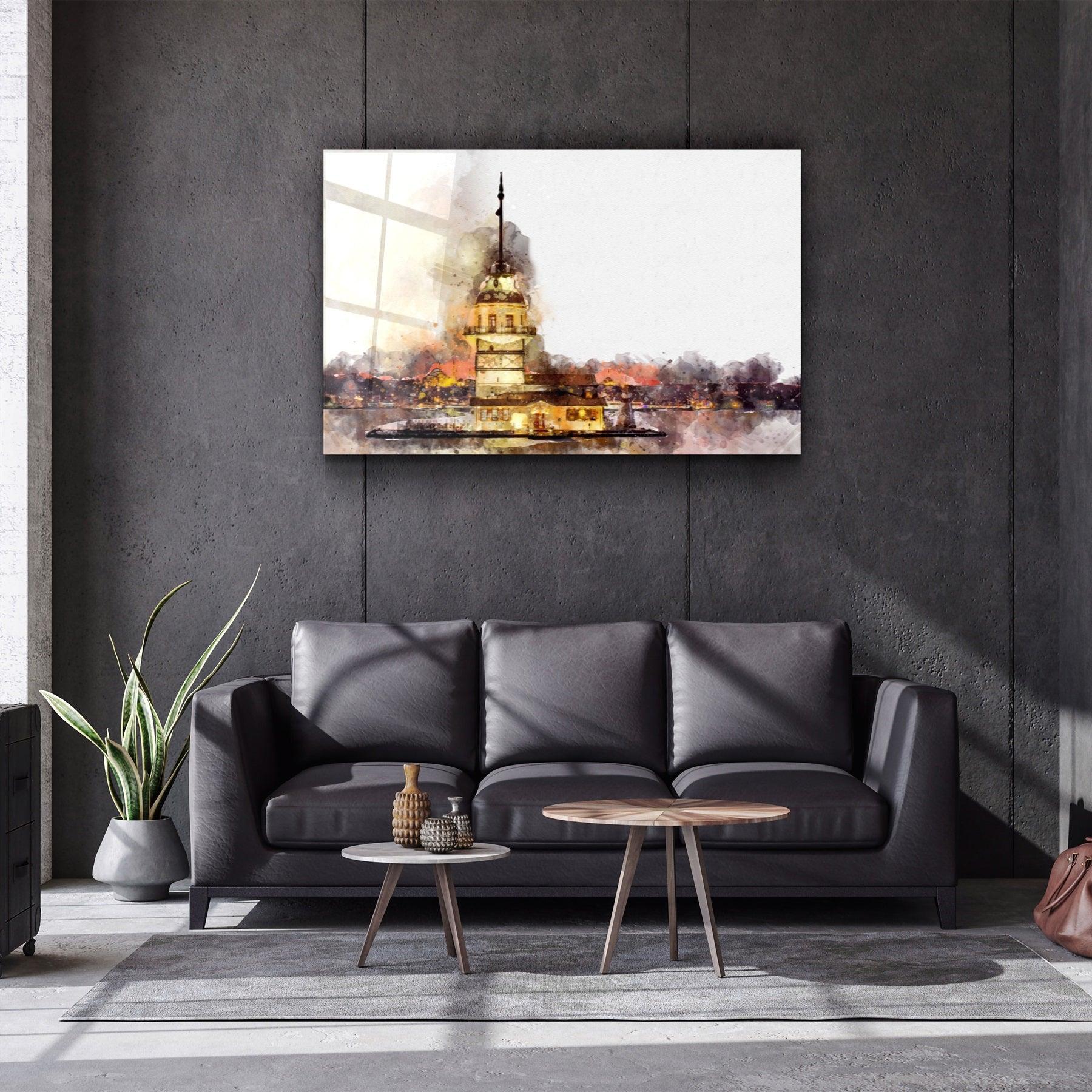・"Maiden's Tower"・Glass Wall Art
