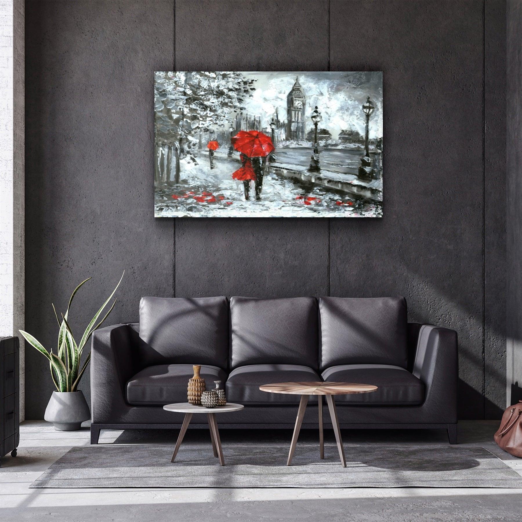 ・"London"・Glass Wall Art