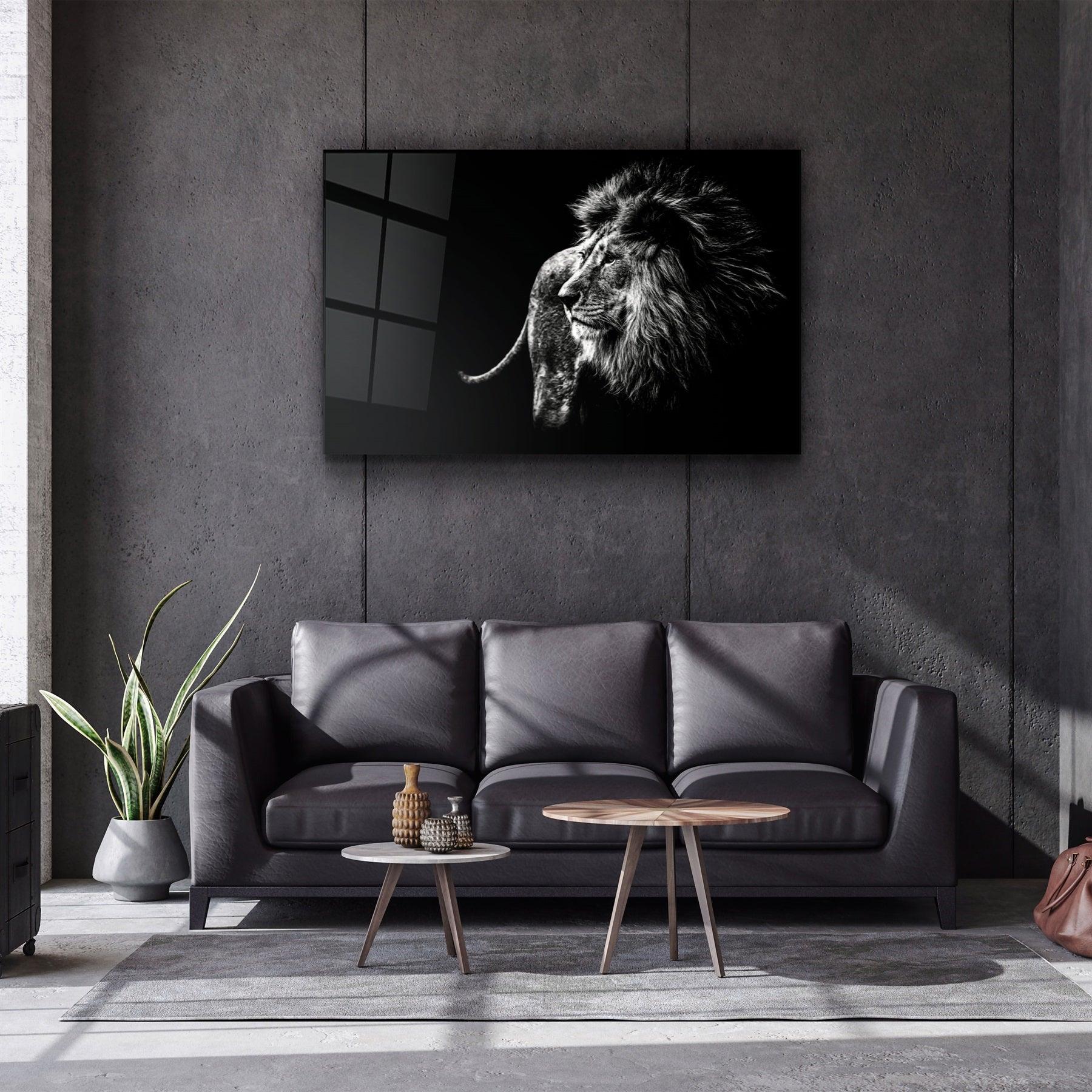 ・"Lion"・Glass Wall Art