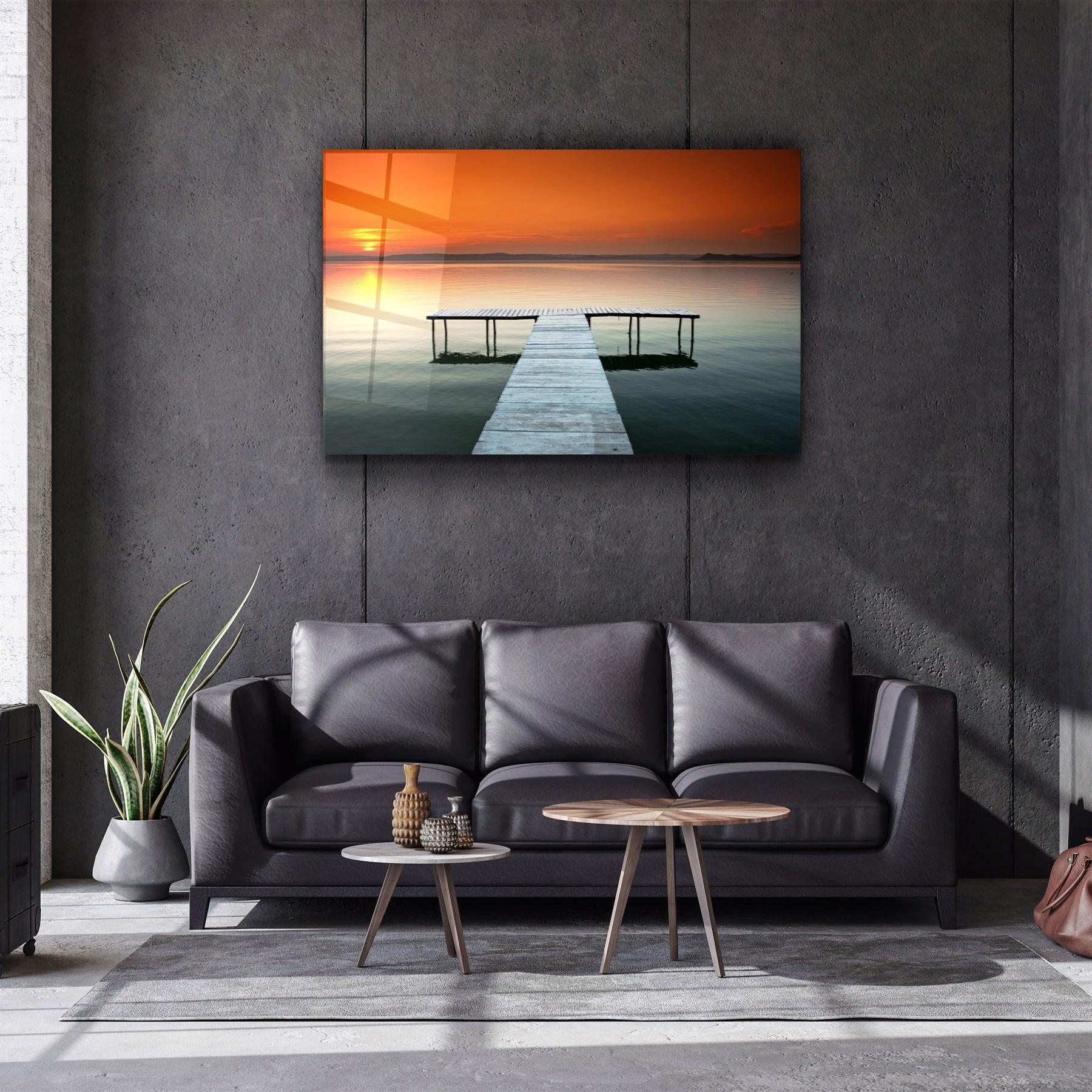 ・"Pier 7"・Glass Wall Art