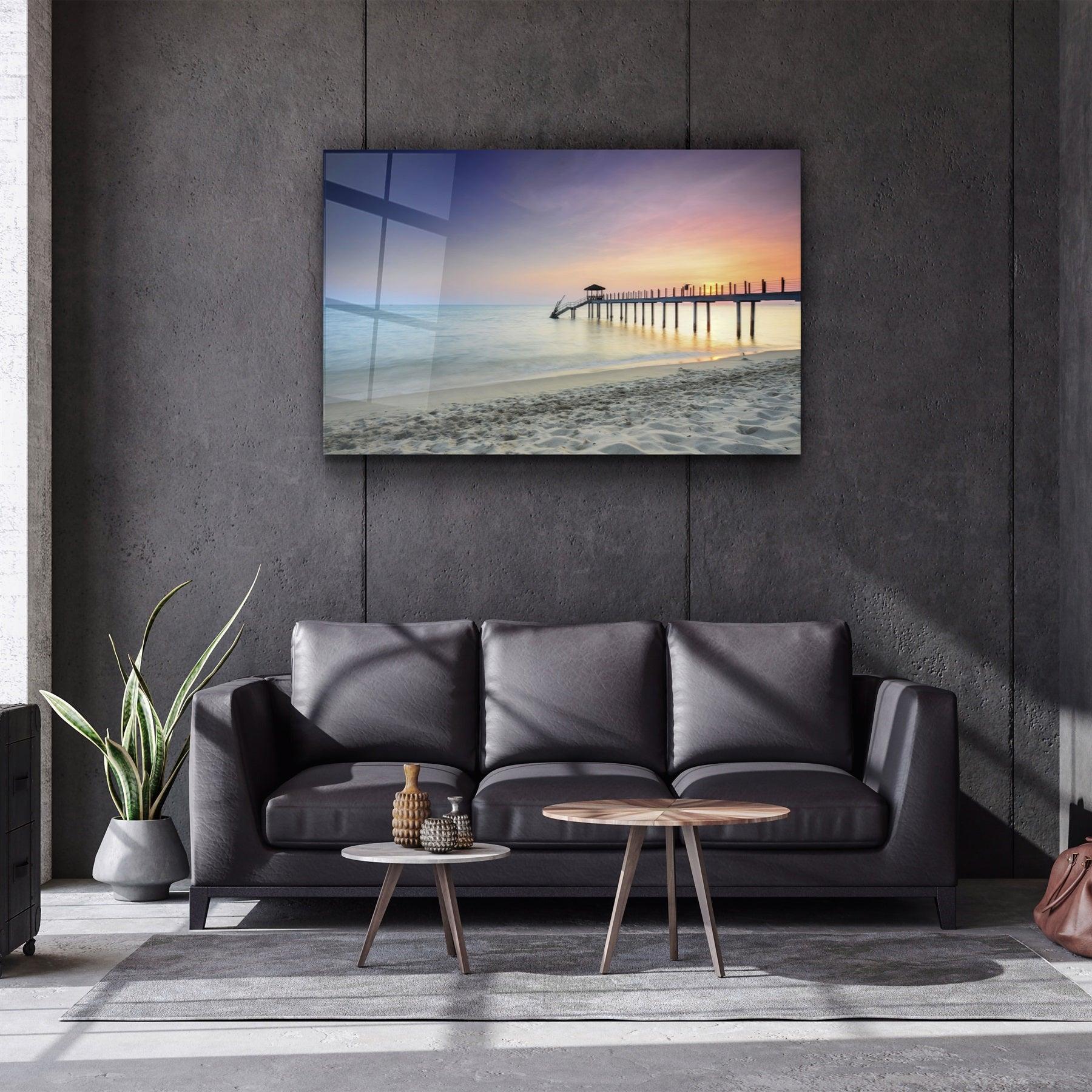 ・"Pier 8"・Glass Wall Art