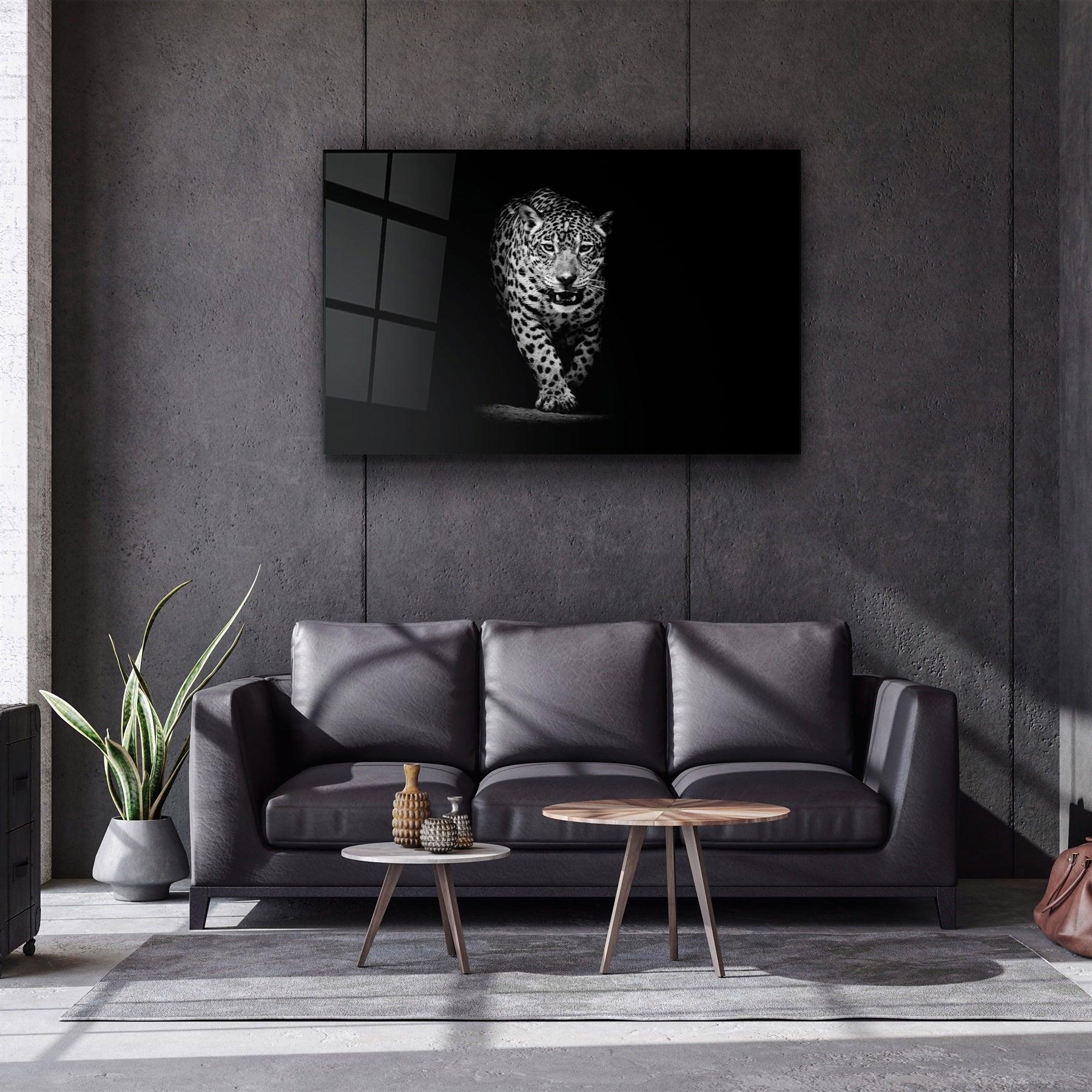 ・"Leopard"・Glass Wall Art