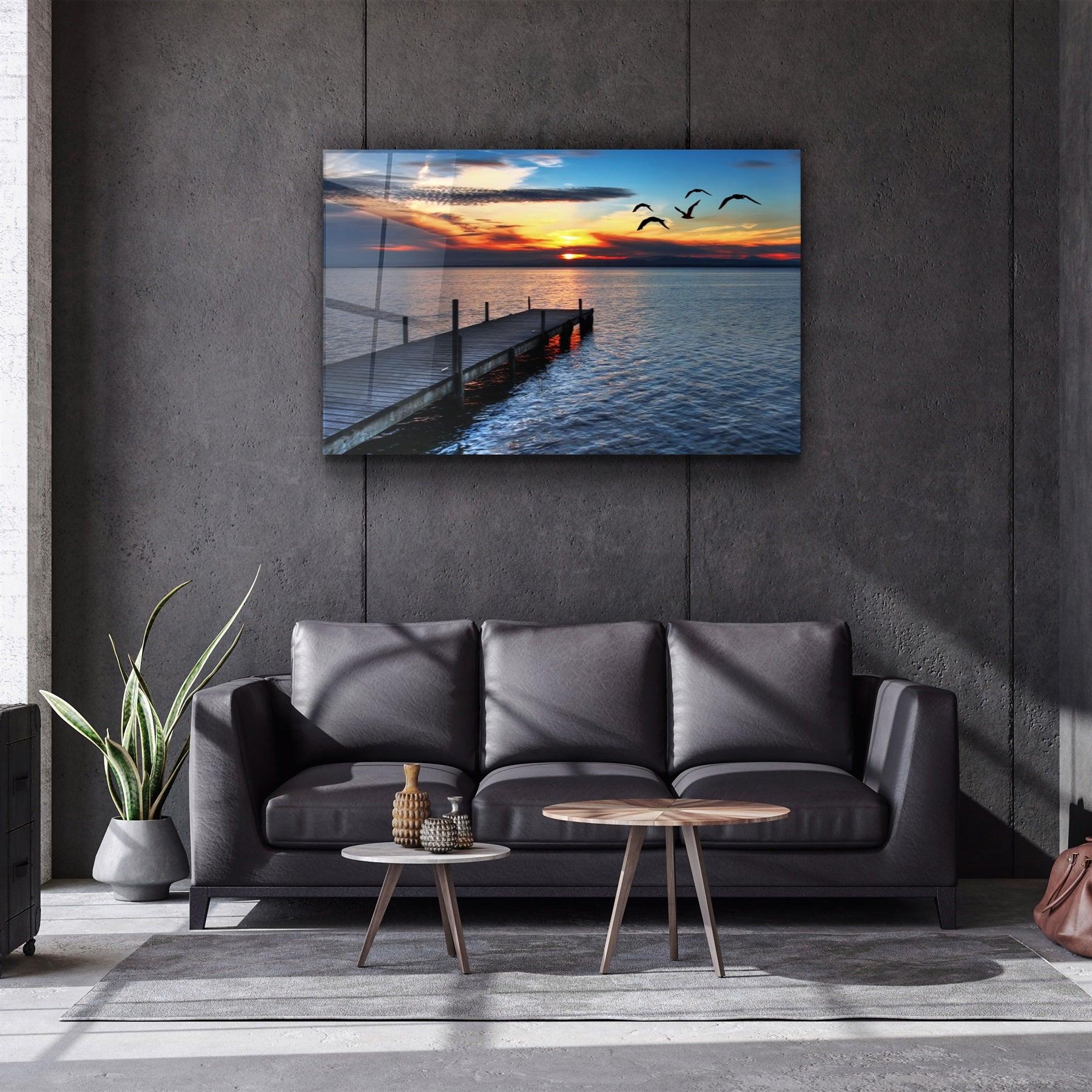 ・"Pier 15"・Glass Wall Art