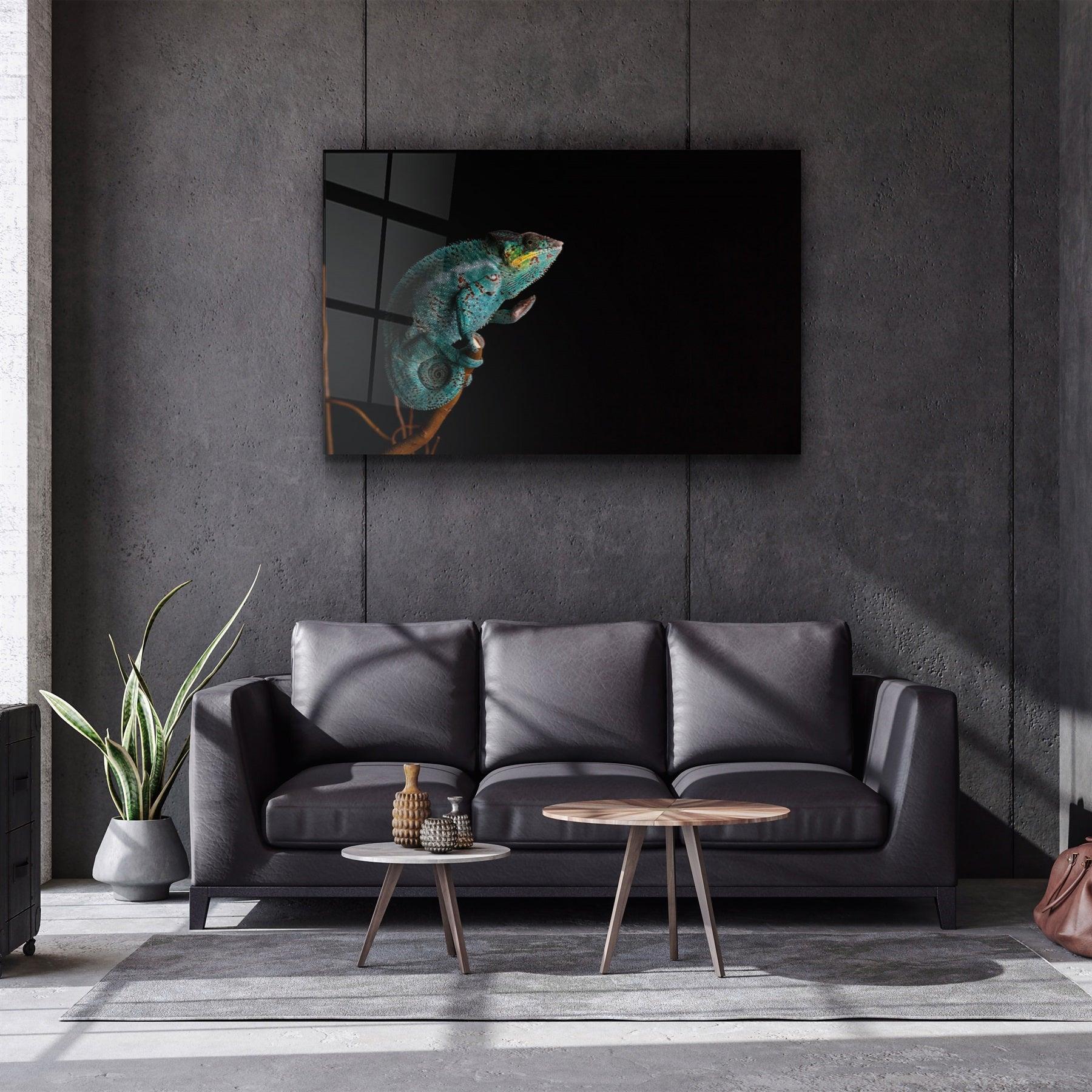 ・"Chameleon"・Glass Wall Art