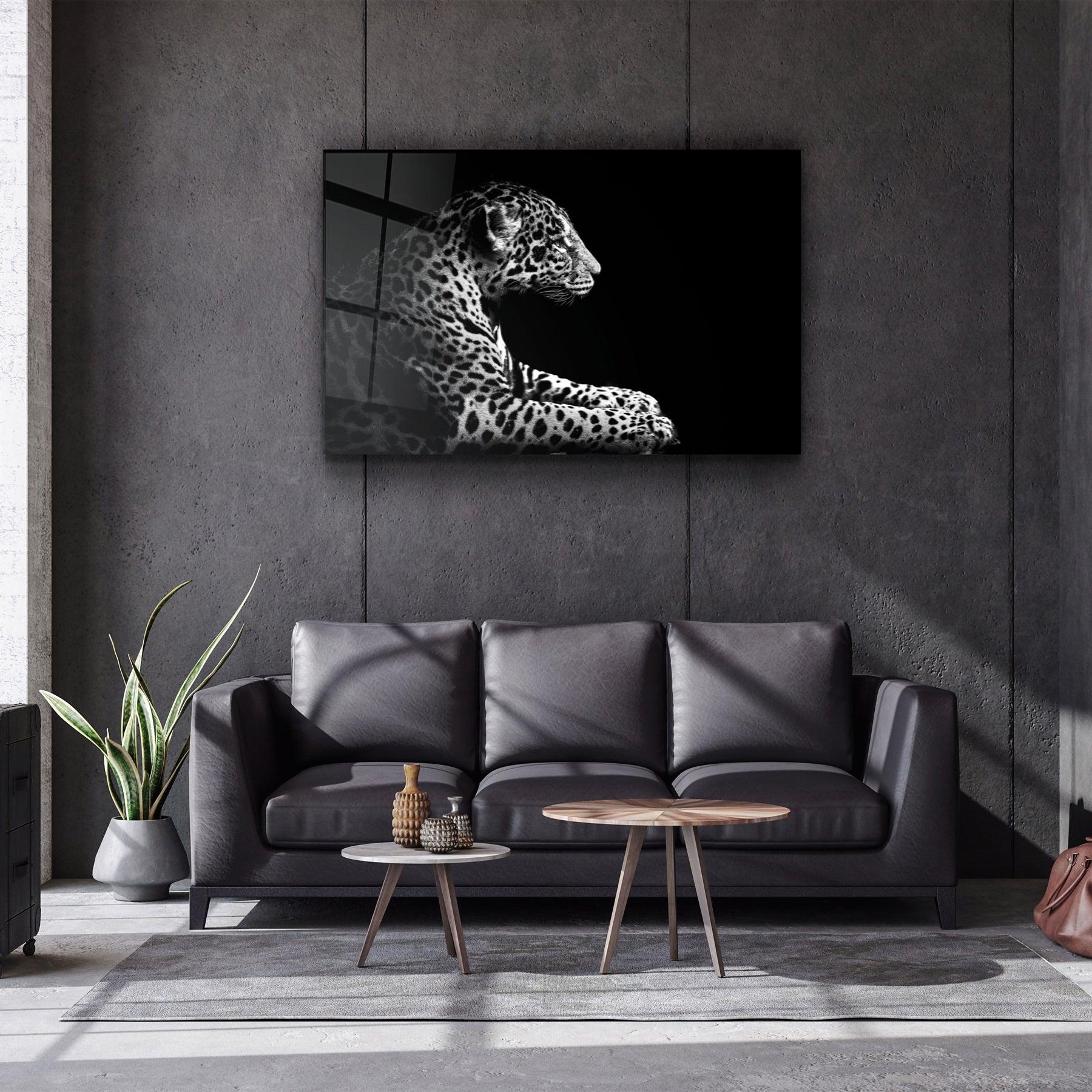 ・"Leopard"・Glass Wall Art