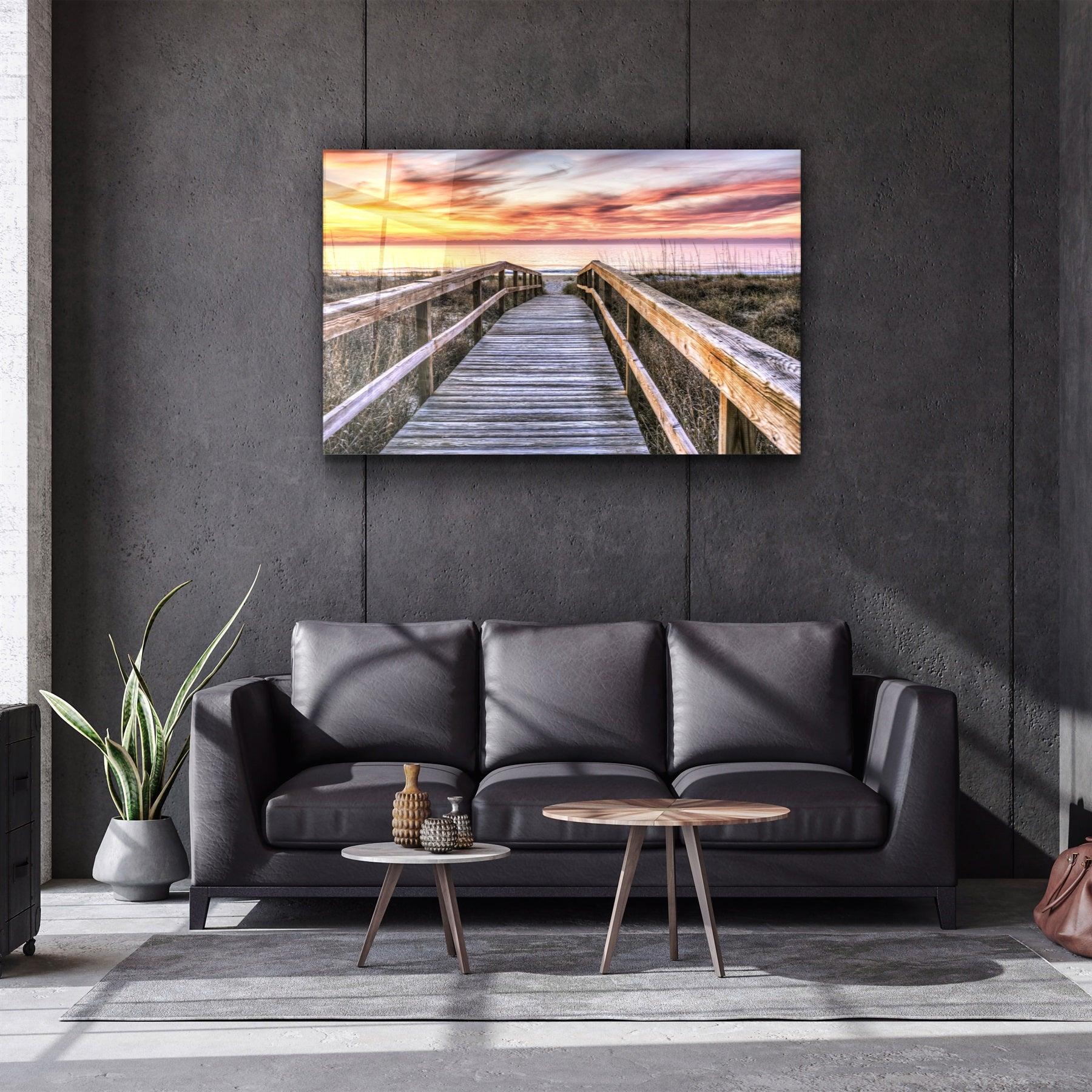 ・"Sunset 3"・Glass Wall Art