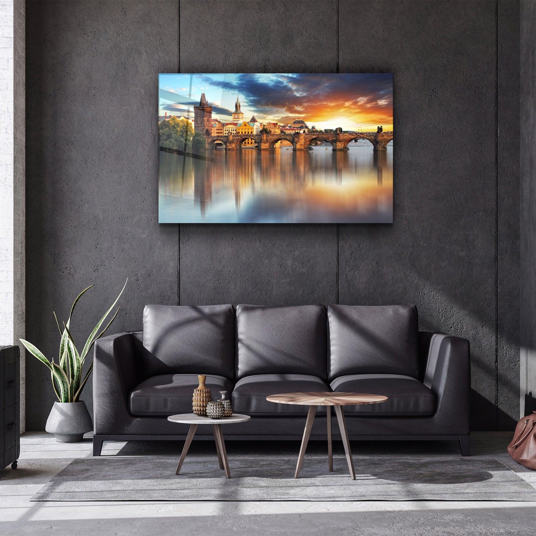 ・"Prag"・Glass Wall Art