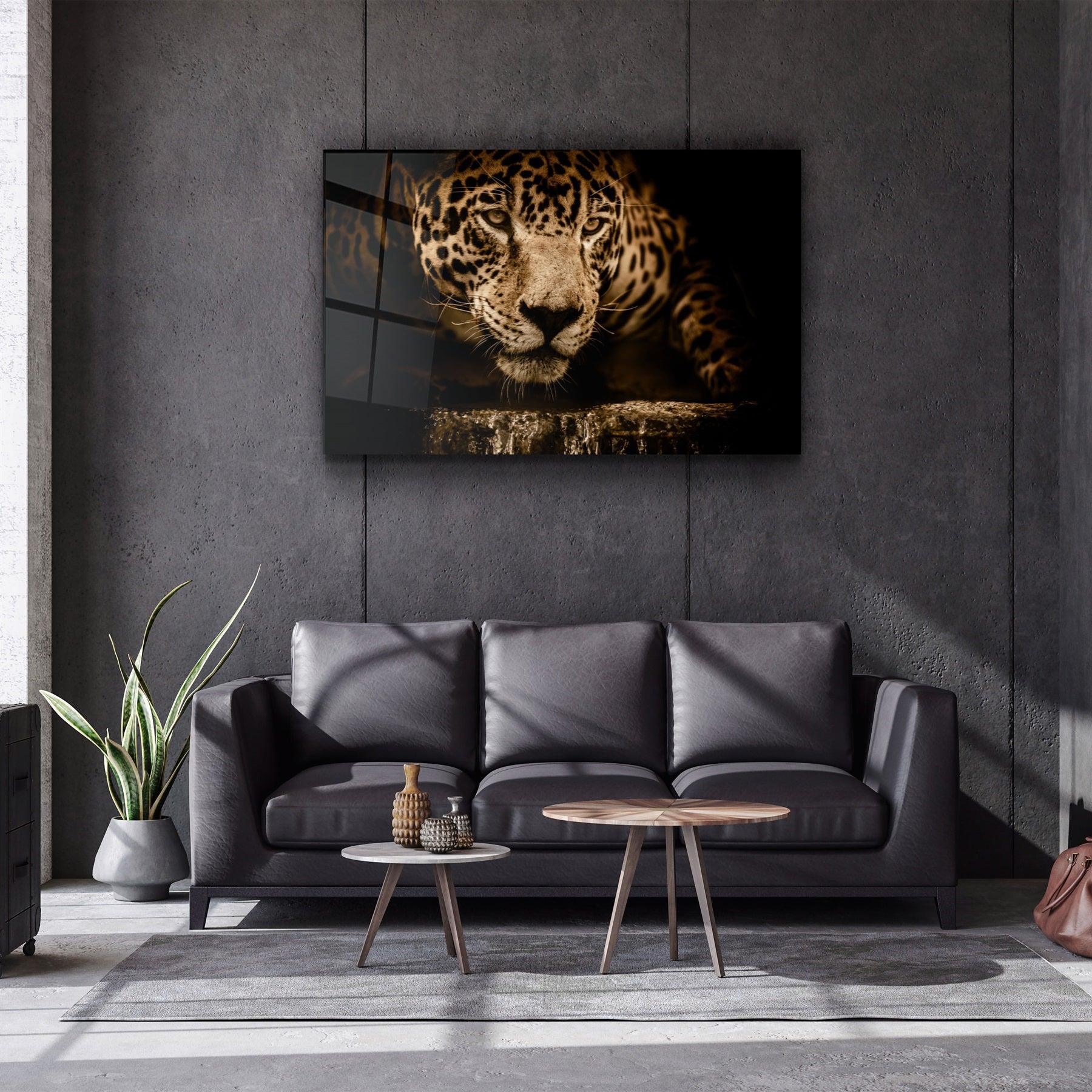 ・"Leopard"・Glass Wall Art