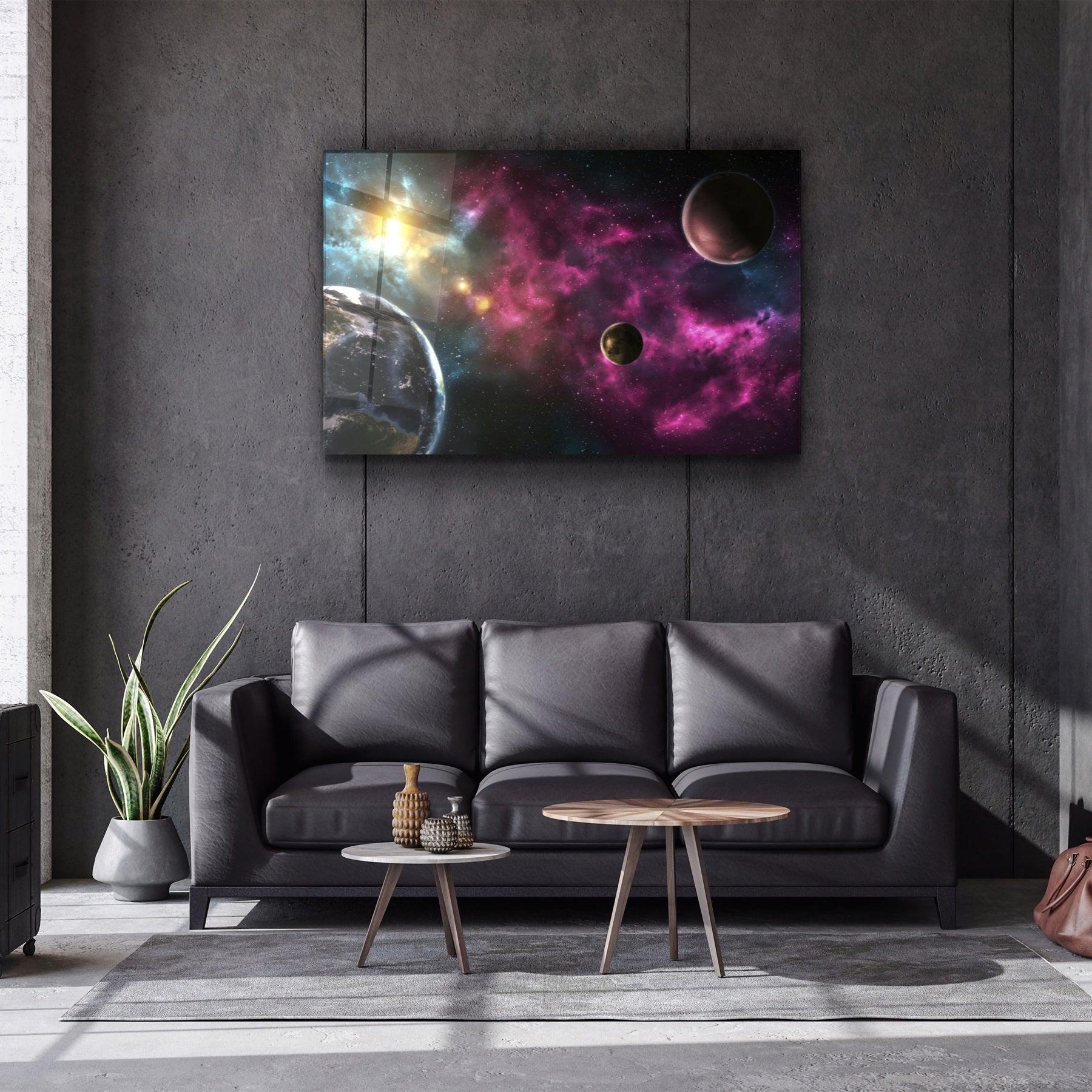 ・"Space"・Glass Wall Art