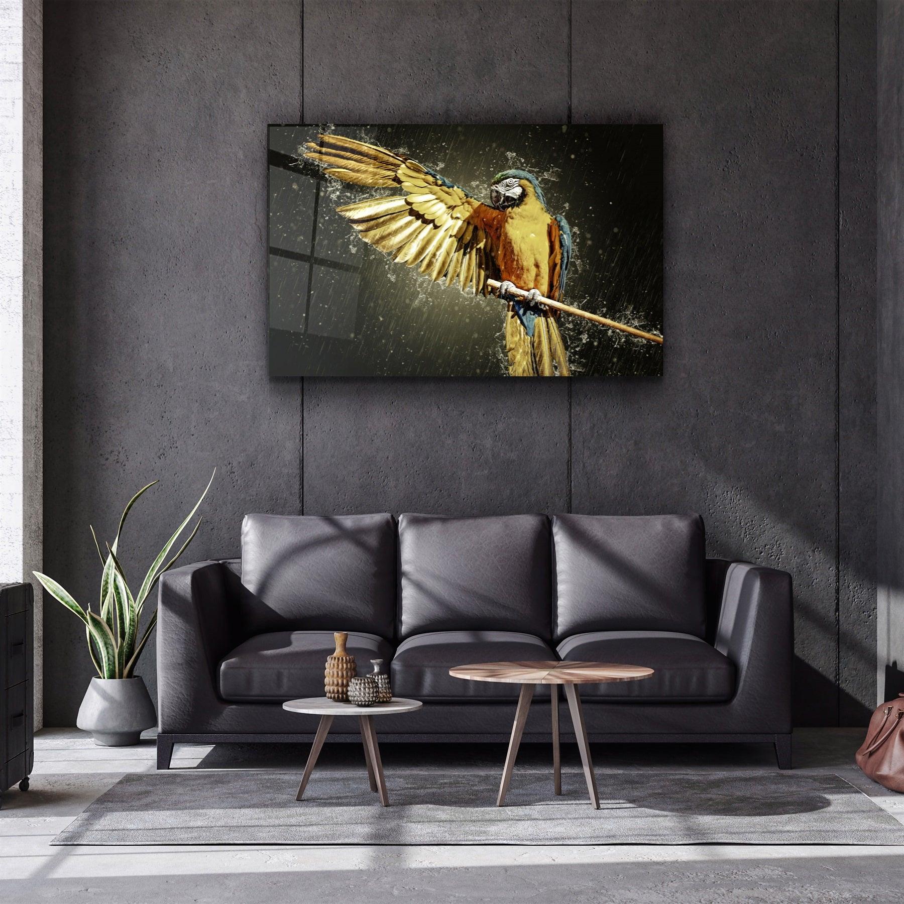・"Parrot"・Glass Wall Art