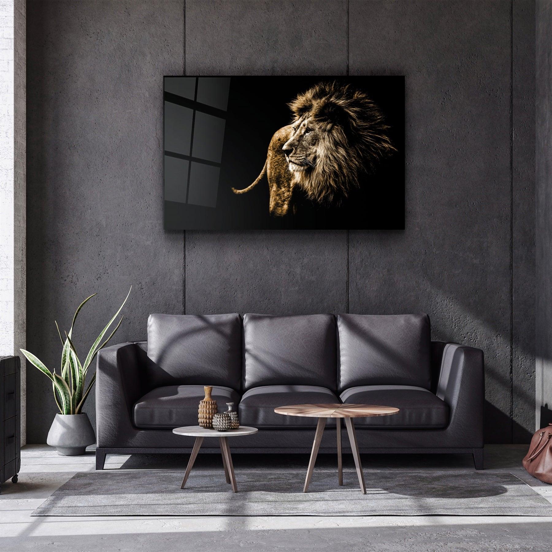 ・"Lion"・Glass Wall Art