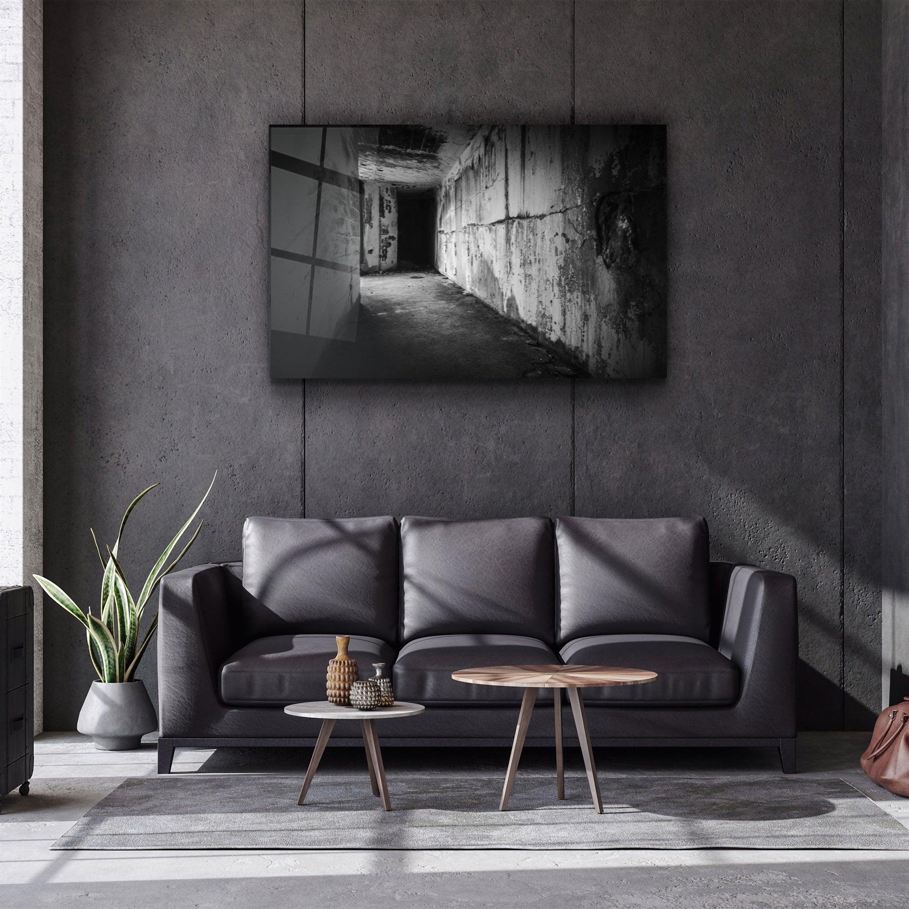 ・"Empty Building V2"・Glass Wall Art