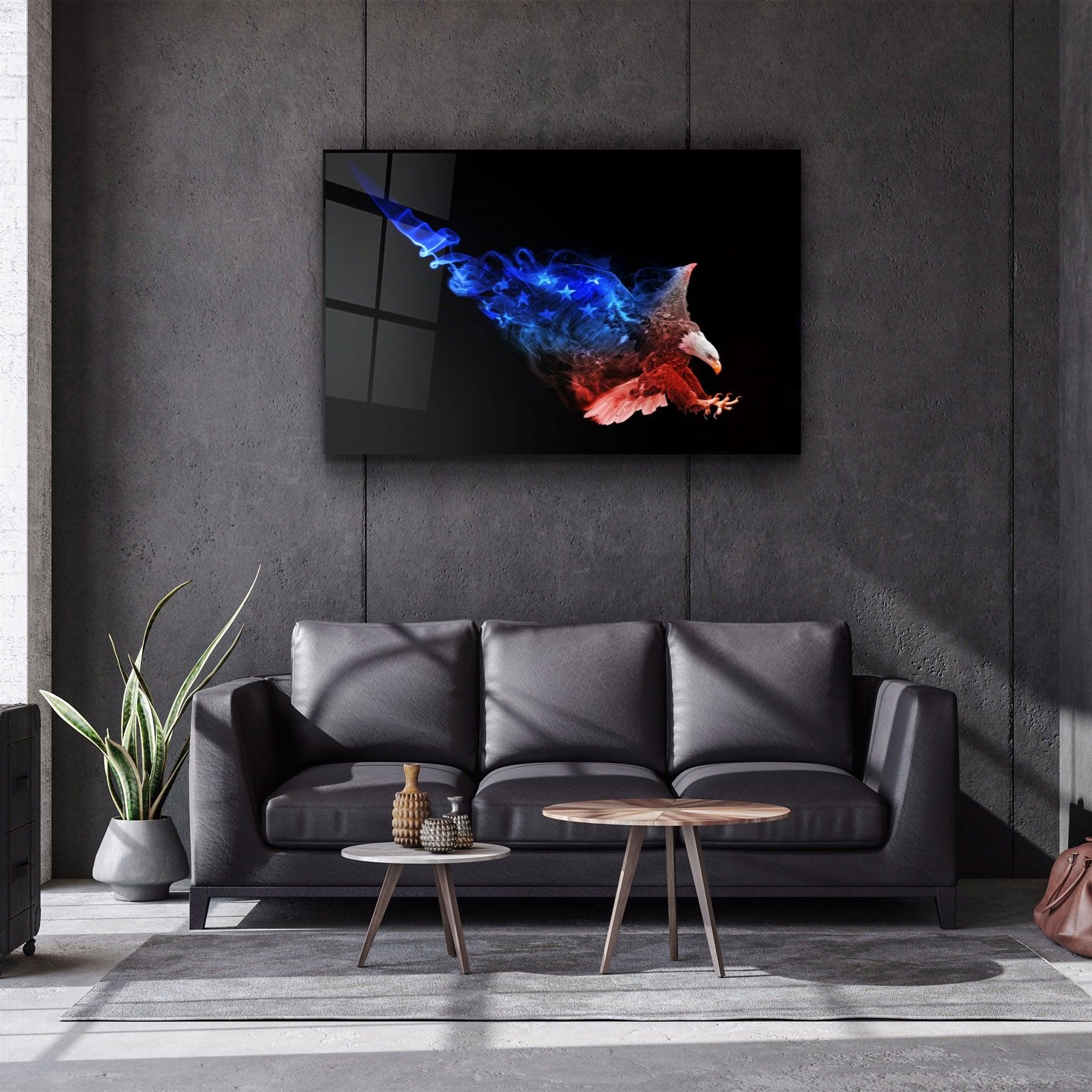 ・"Eagle of US"・Glass Wall Art