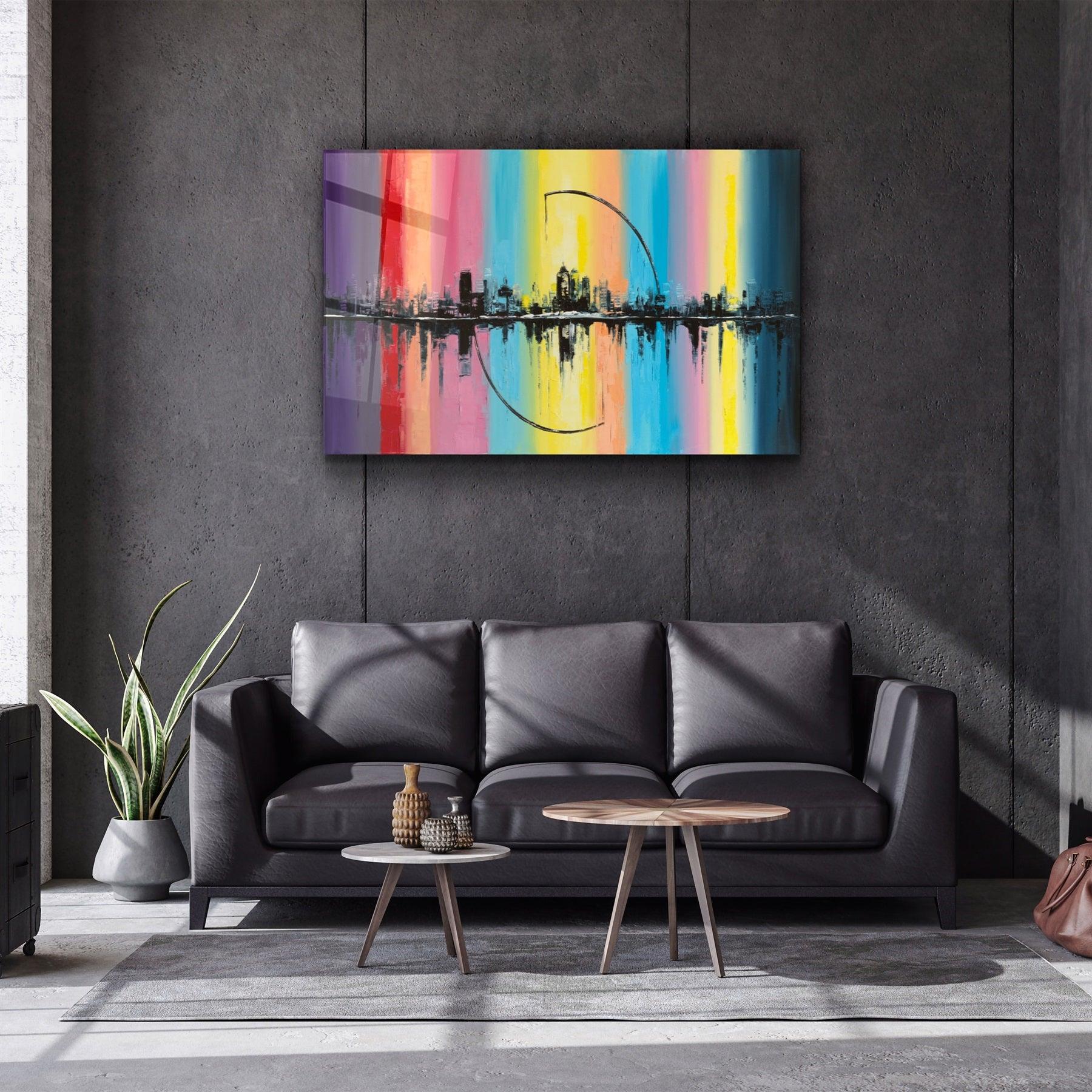 ・"CityLine"・Glass Wall Art