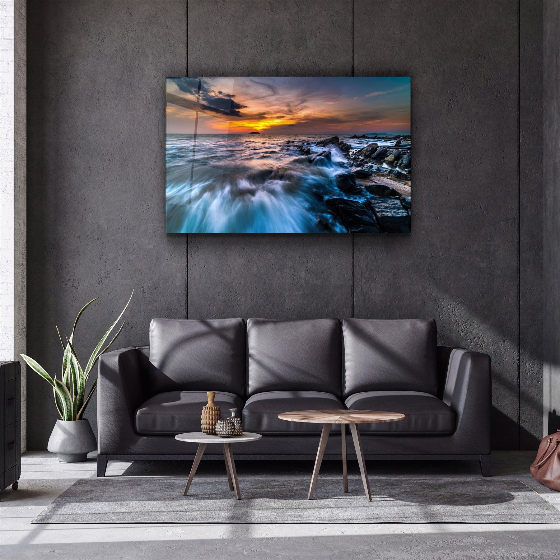・"Catch the Sunset"・Glass Wall Art