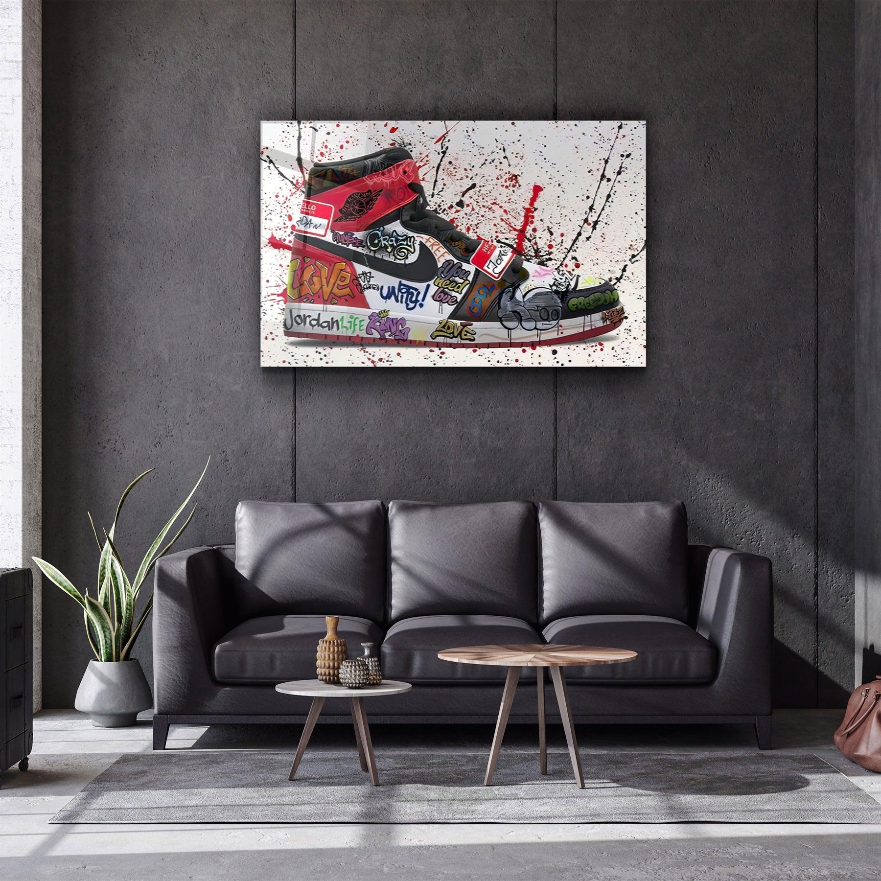 ・"Street Art Footwear"・Glass Wall Art