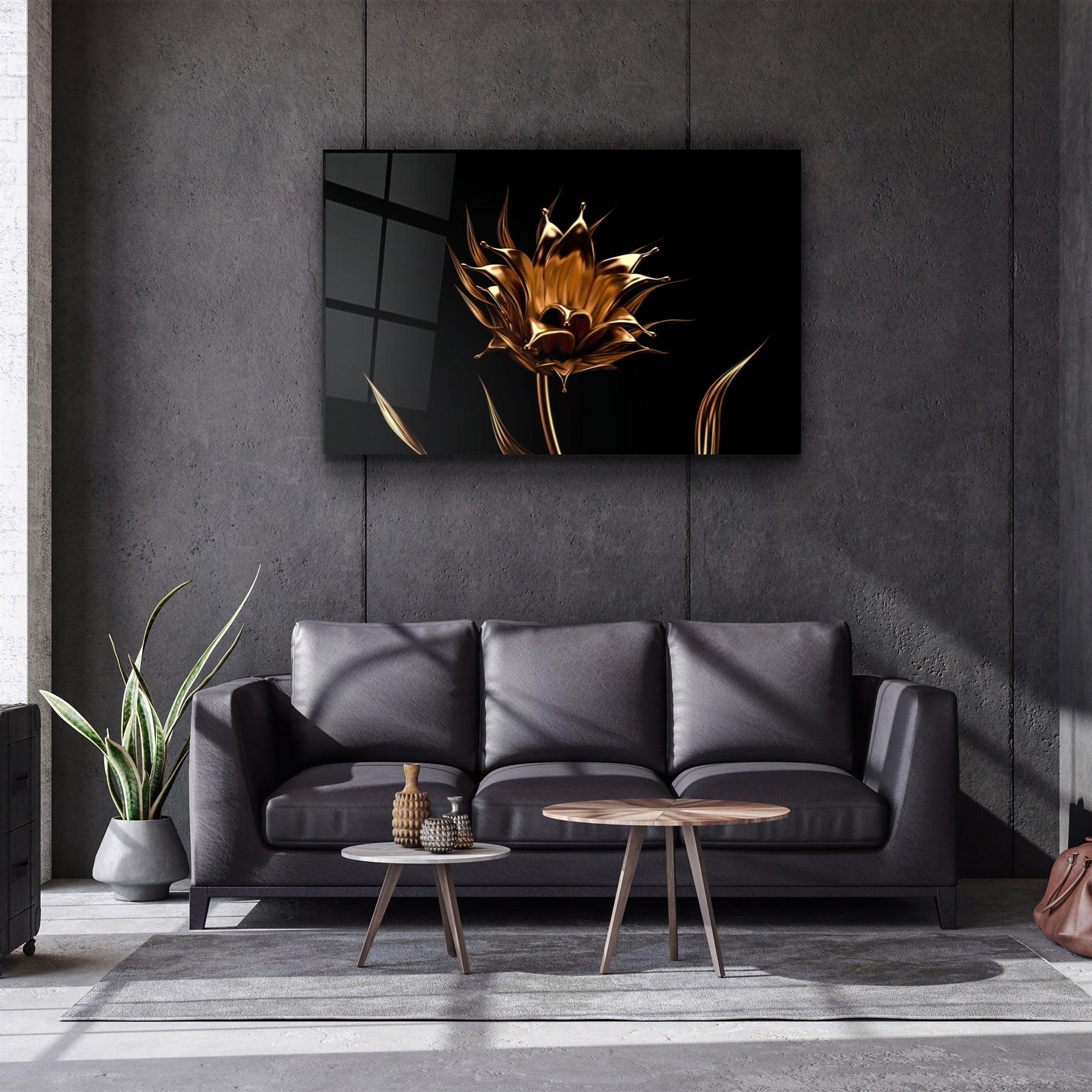 ・"Smooth Flower"・Glass Wall Art